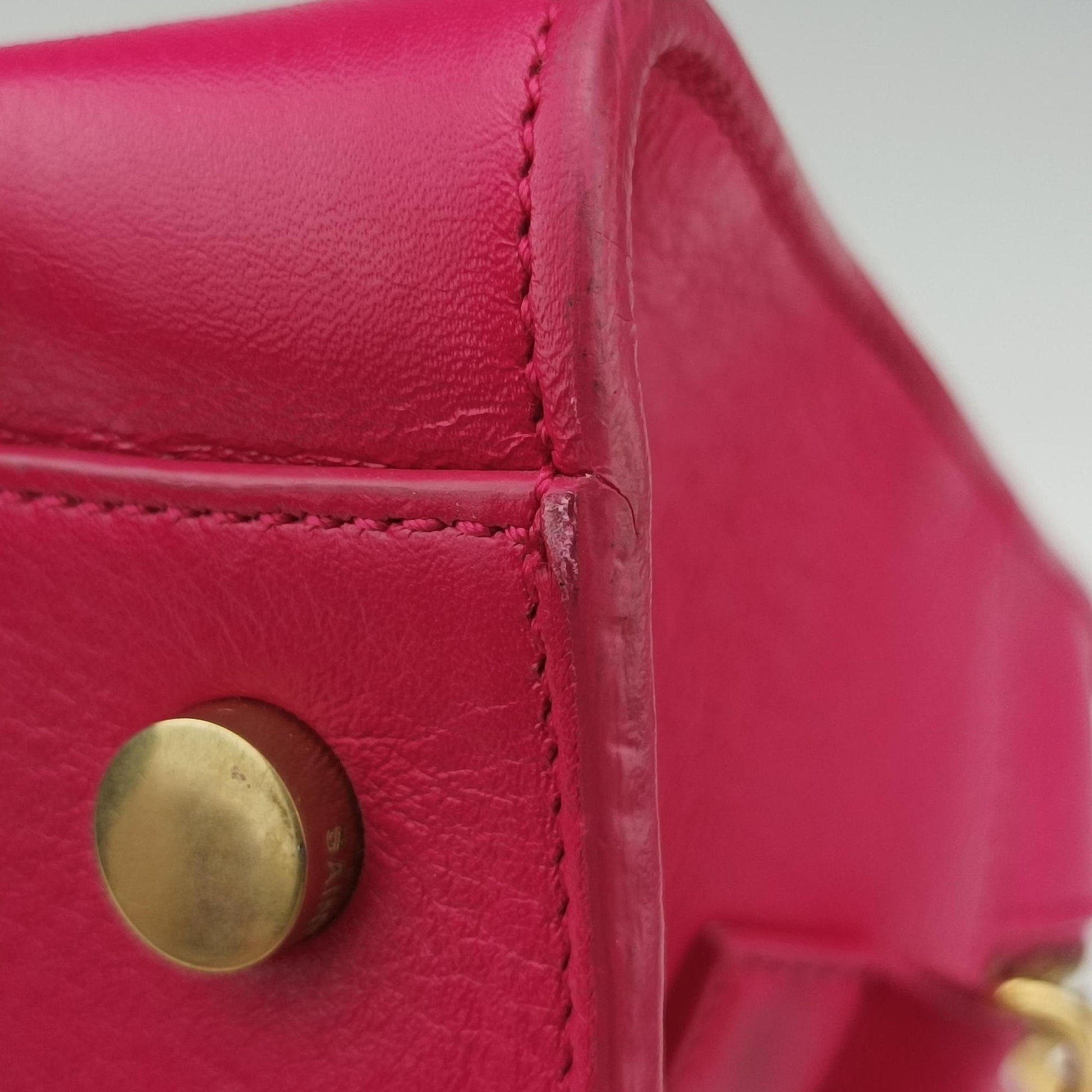 baby cabas Rose Leather 372087 GNR372087.0914ベイビーカバス ローズ レッド レザー 372087 GNR372087.0914