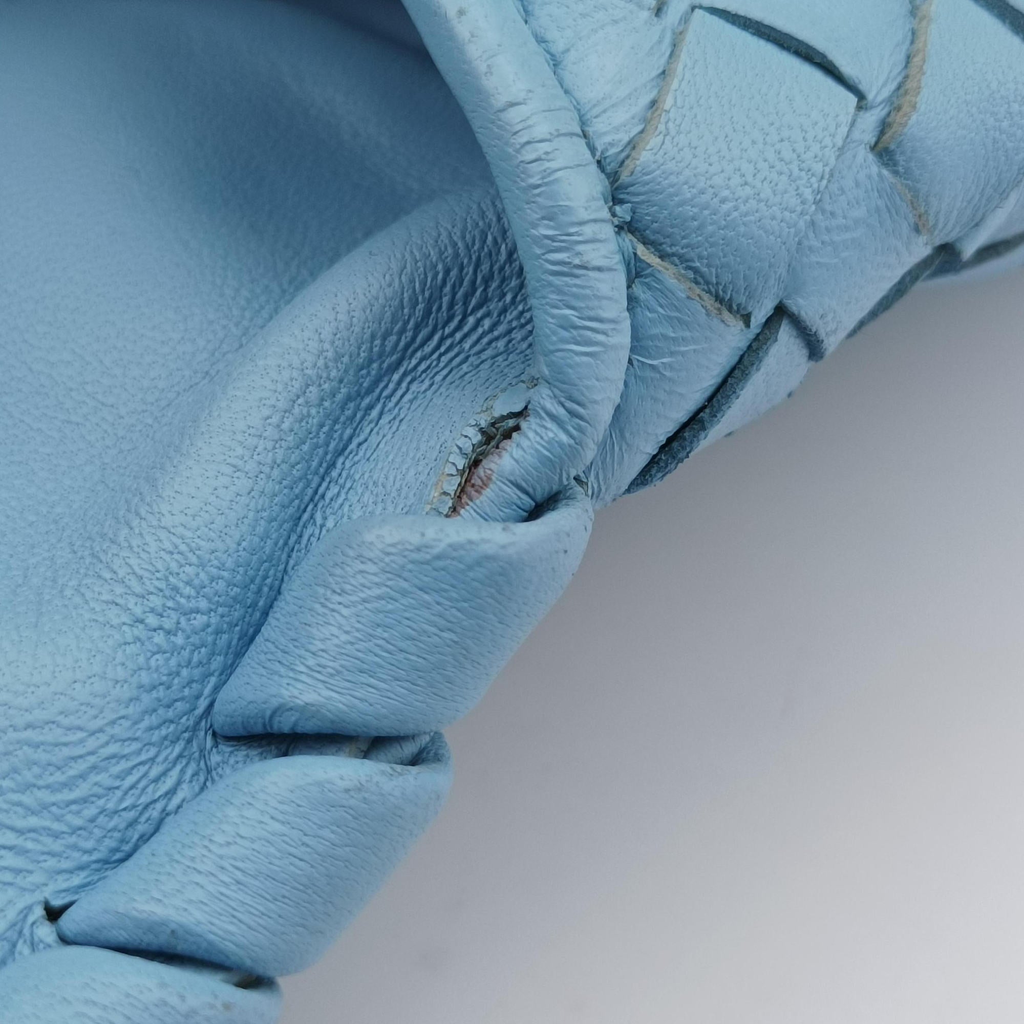 Intrecciato Olimpia Blue lambskin B03387877Bイントレチャート オリンピア ブルー ラムスキン B03387877B