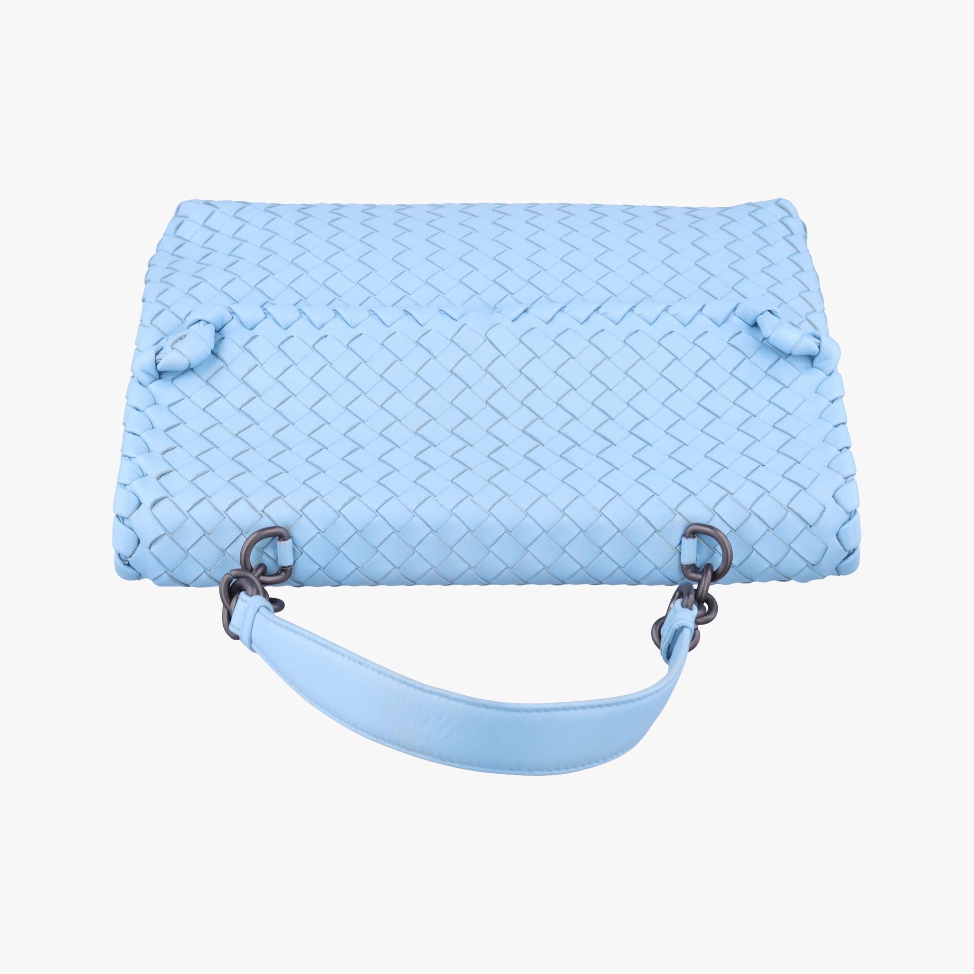 Intrecciato Olimpia Blue lambskin B03387877Bイントレチャート オリンピア ブルー ラムスキン B03387877B