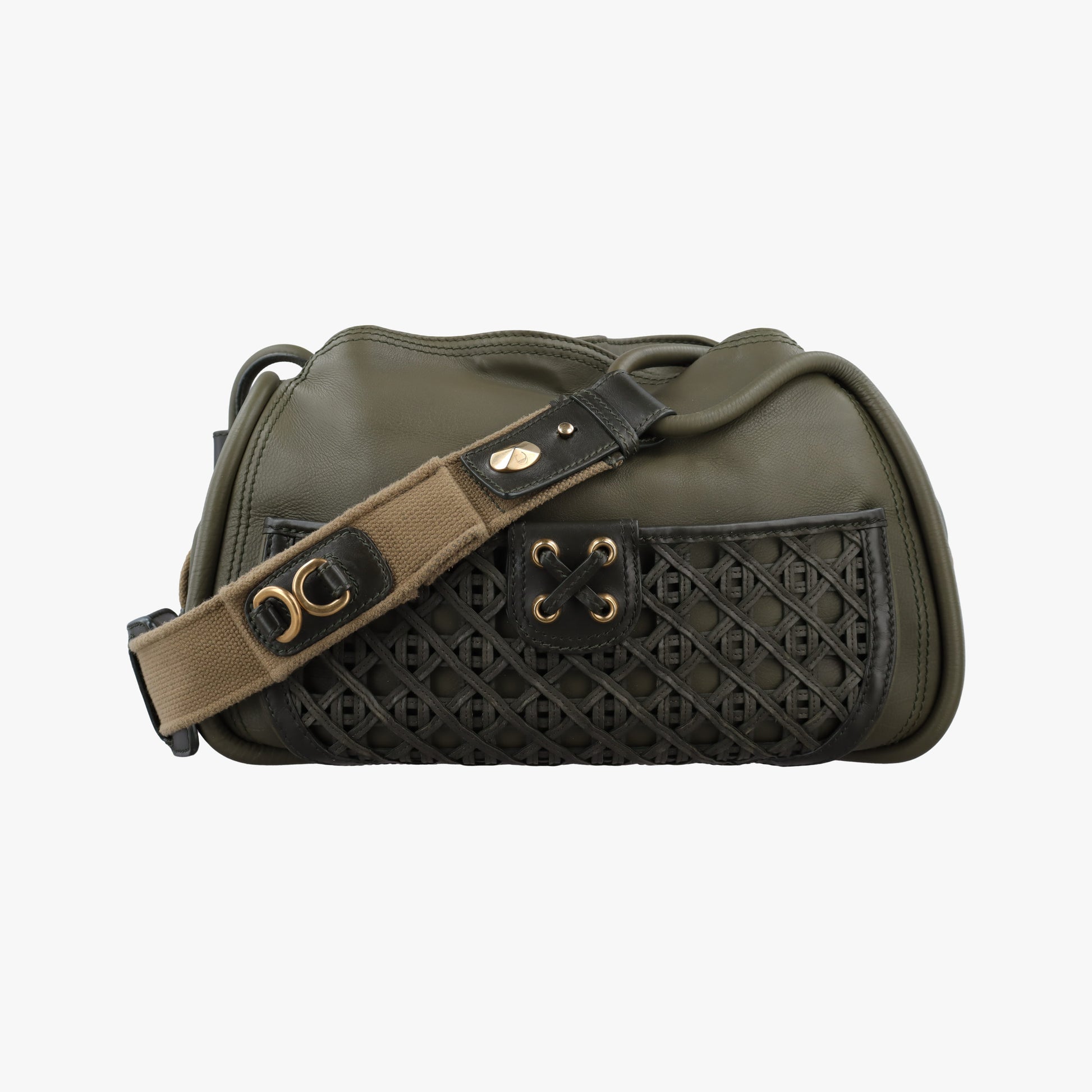 Lattice Messenger Green leather 13-MA-0150ラティスメッセンジャー グリーン レザー 13-MA-0150