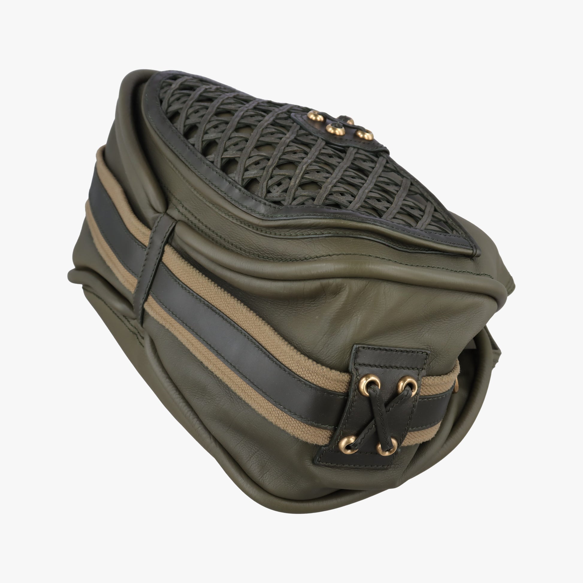Lattice Messenger Green leather 13-MA-0150ラティスメッセンジャー グリーン レザー 13-MA-0150