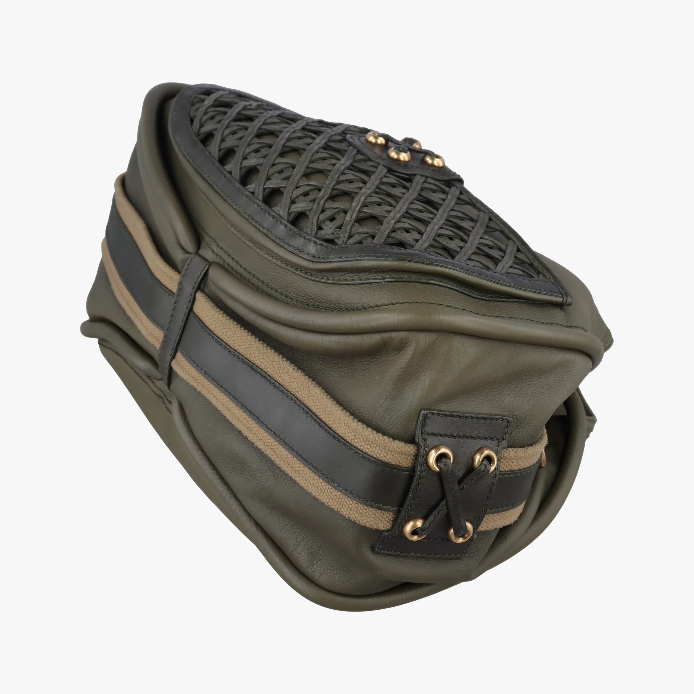 Lattice Messenger Green leather 13-MA-0150ラティスメッセンジャー グリーン レザー 13-MA-0150