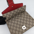 Dionysus beige×red PVC coated canvas×suede 421970 B026627008ディオニュソス ベージュ×レッド PVCコーティングキャンバス×スエード 421970 B026627008