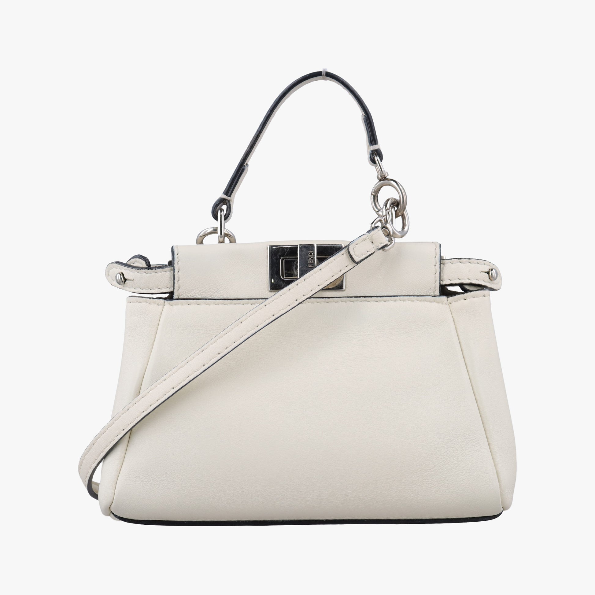 Micro Peekaboo White Leather 8M0355 8M0355-K47-150-0501マイクロピーカブー ホワイト レザー 8M0355 8M0355-K47-150-0501