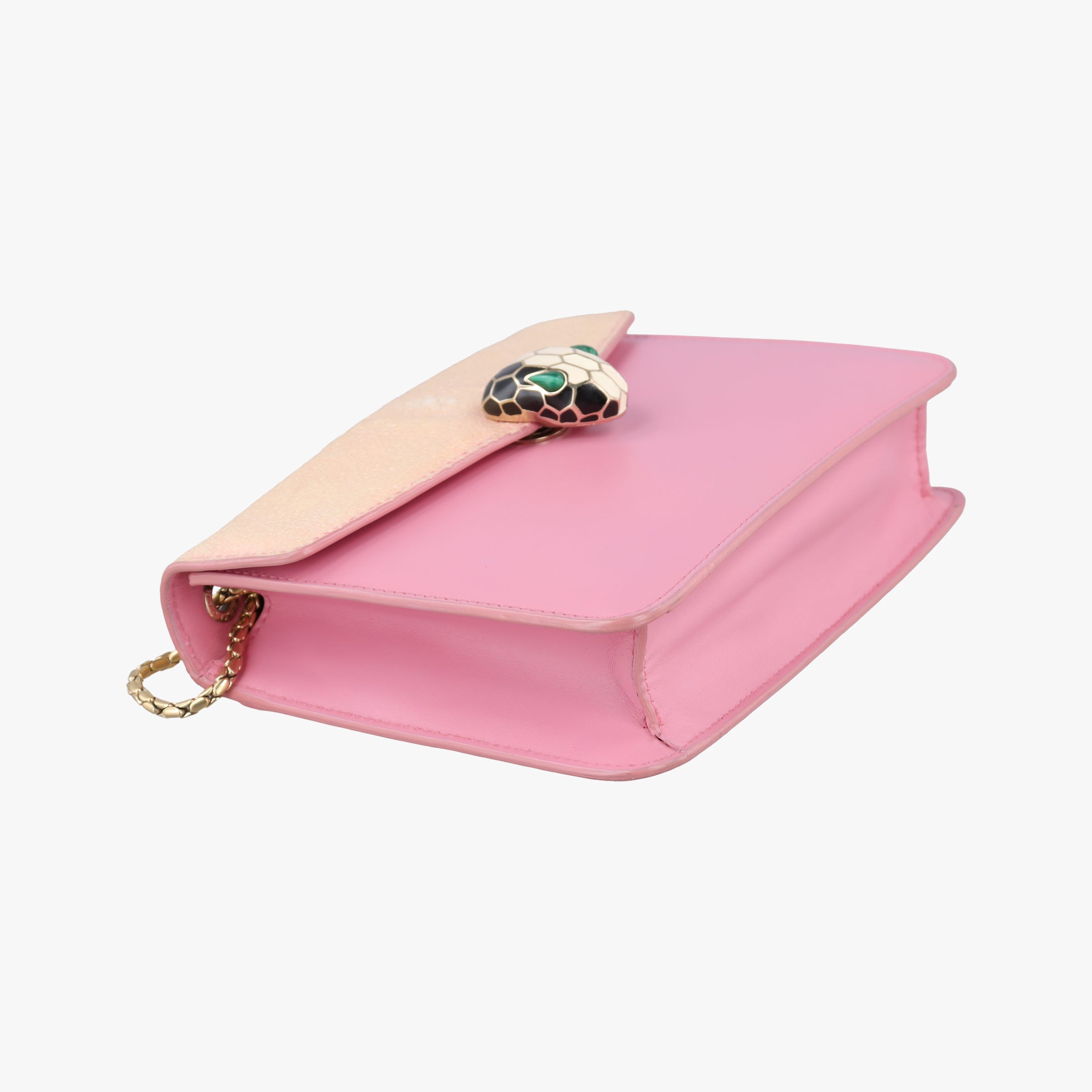 Serpenti Beige × Pink Galuchat Skin×Leather EK.L18.287055セルペンティ ベージュ × ピンク ガルーシャスキン×ザー EK.L18.287055
