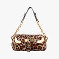 Leopard Print Brown×Multicolour ponyhair 123レオパード プリント ブラウン×マルチカラー ハラコ 123