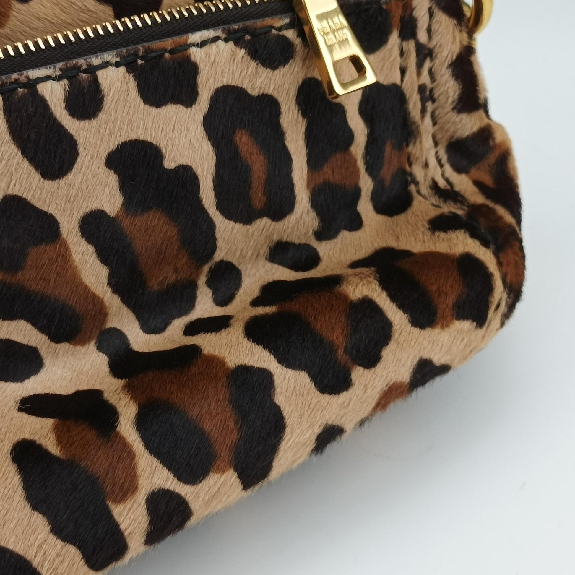 Leopard Print Brown×Multicolour ponyhair 123レオパード プリント ブラウン×マルチカラー ハラコ 123