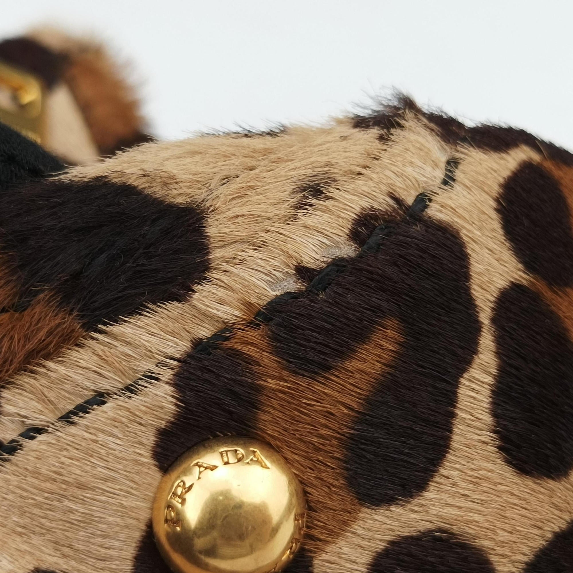 Leopard Print Brown×Multicolour ponyhair 123レオパード プリント ブラウン×マルチカラー ハラコ 123