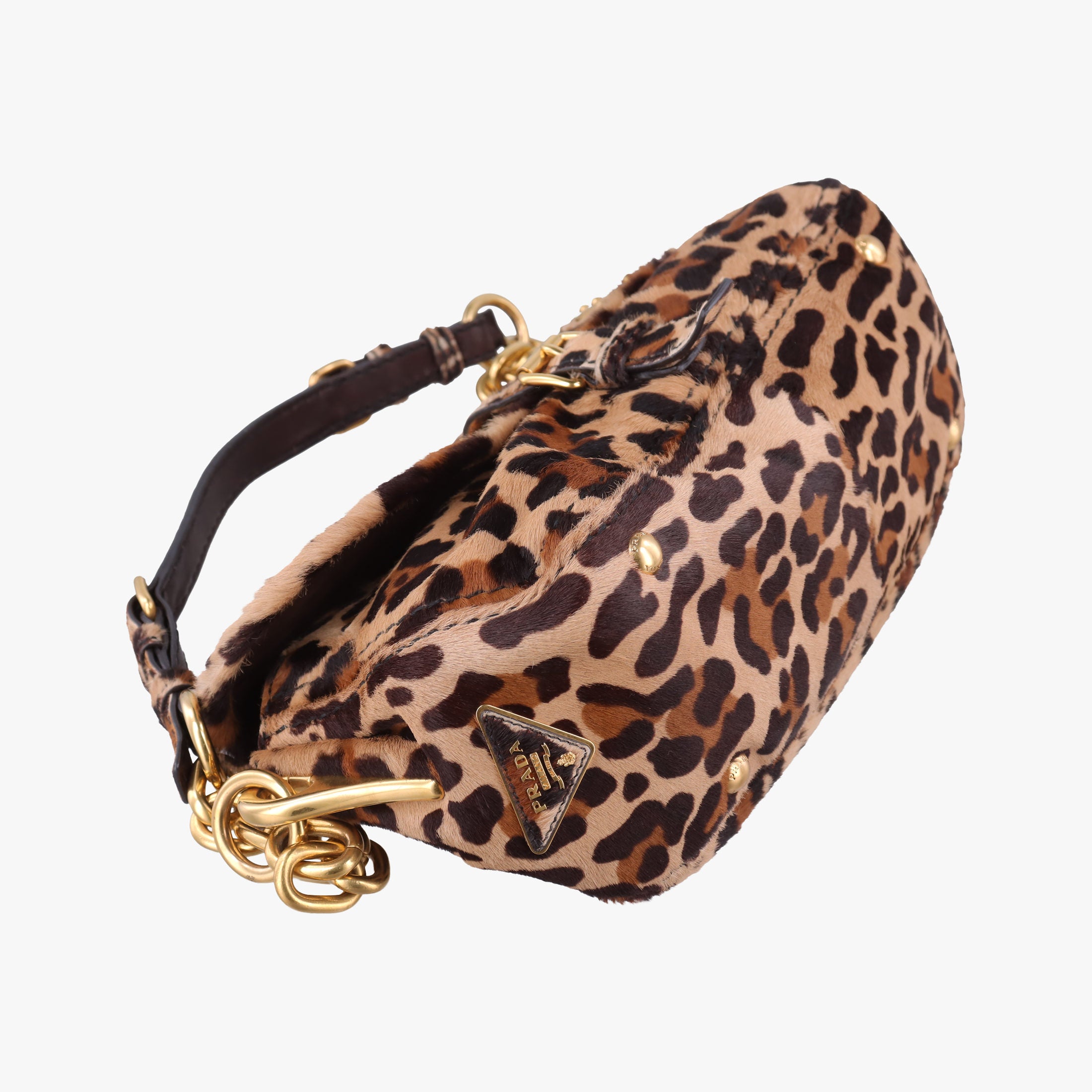 Leopard Print Brown×Multicolour ponyhair 123レオパード プリント ブラウン×マルチカラー ハラコ 123