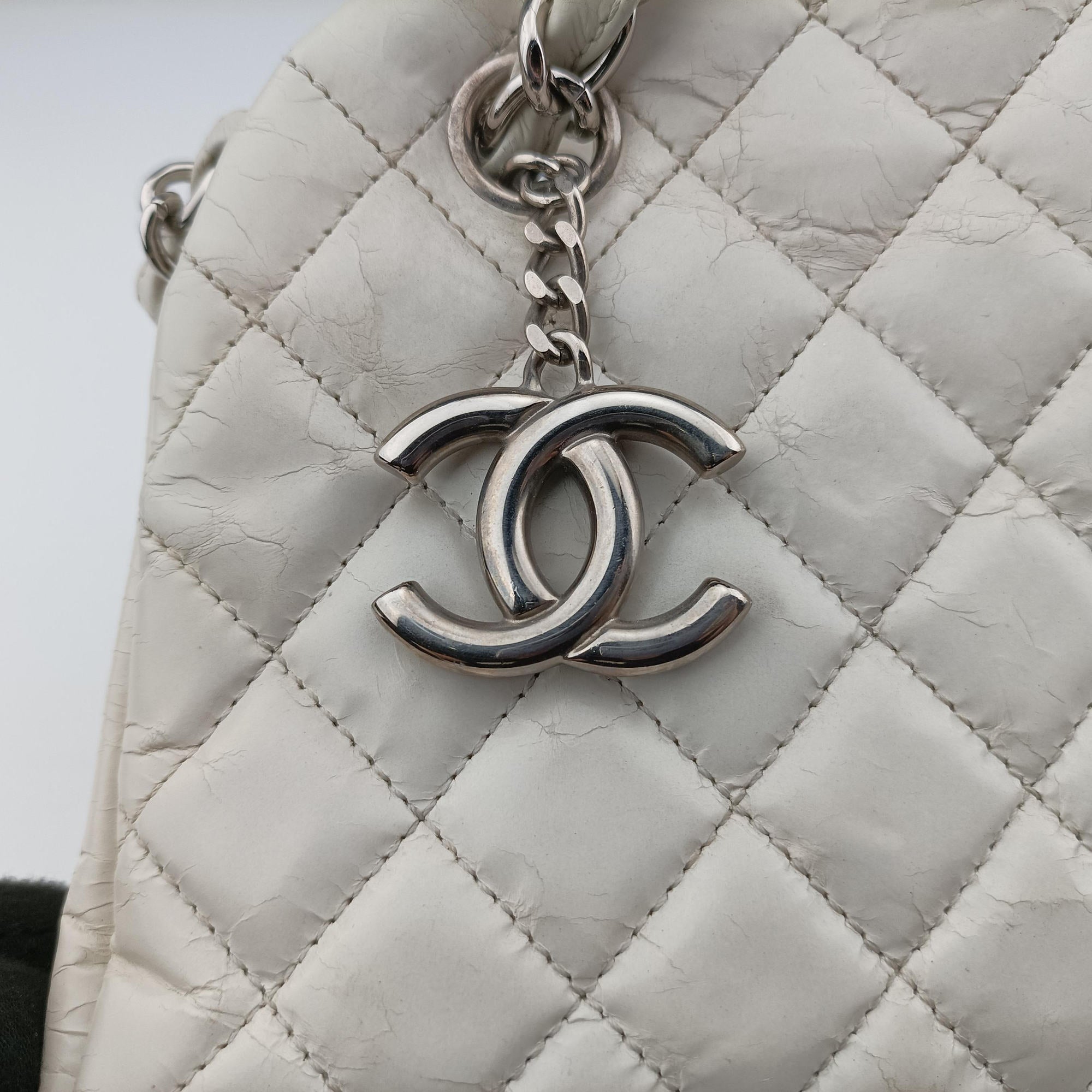 Mademoiselle Bowling White Leather A66868 15744670マドモアゼル ボーリング ホワイト レザー A66868 15744670