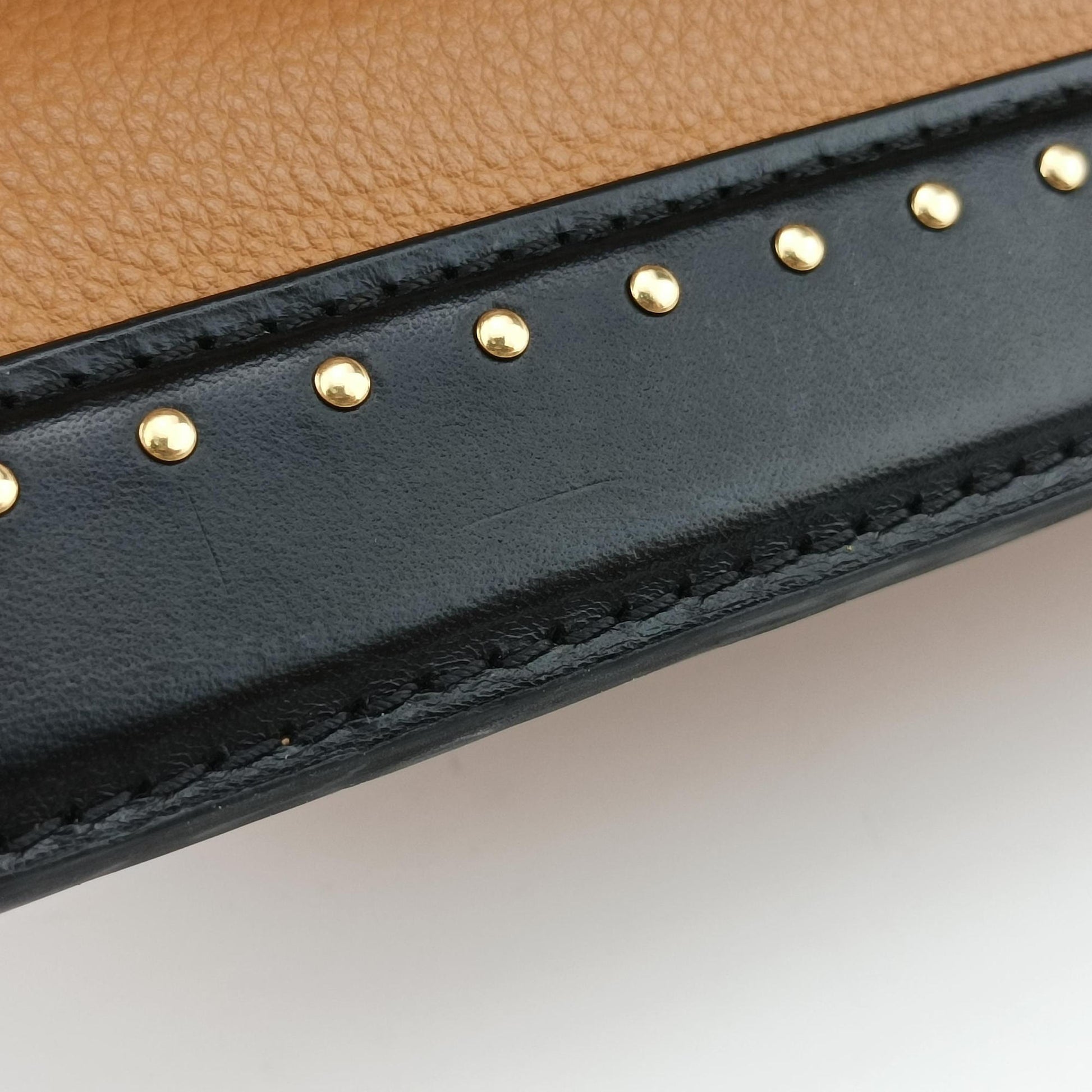 Studs Bicolor Beige×Black Leather M51654 FO2177スタッズ バイカラー ベージュ×ブラック レザー M51654 FO2177
