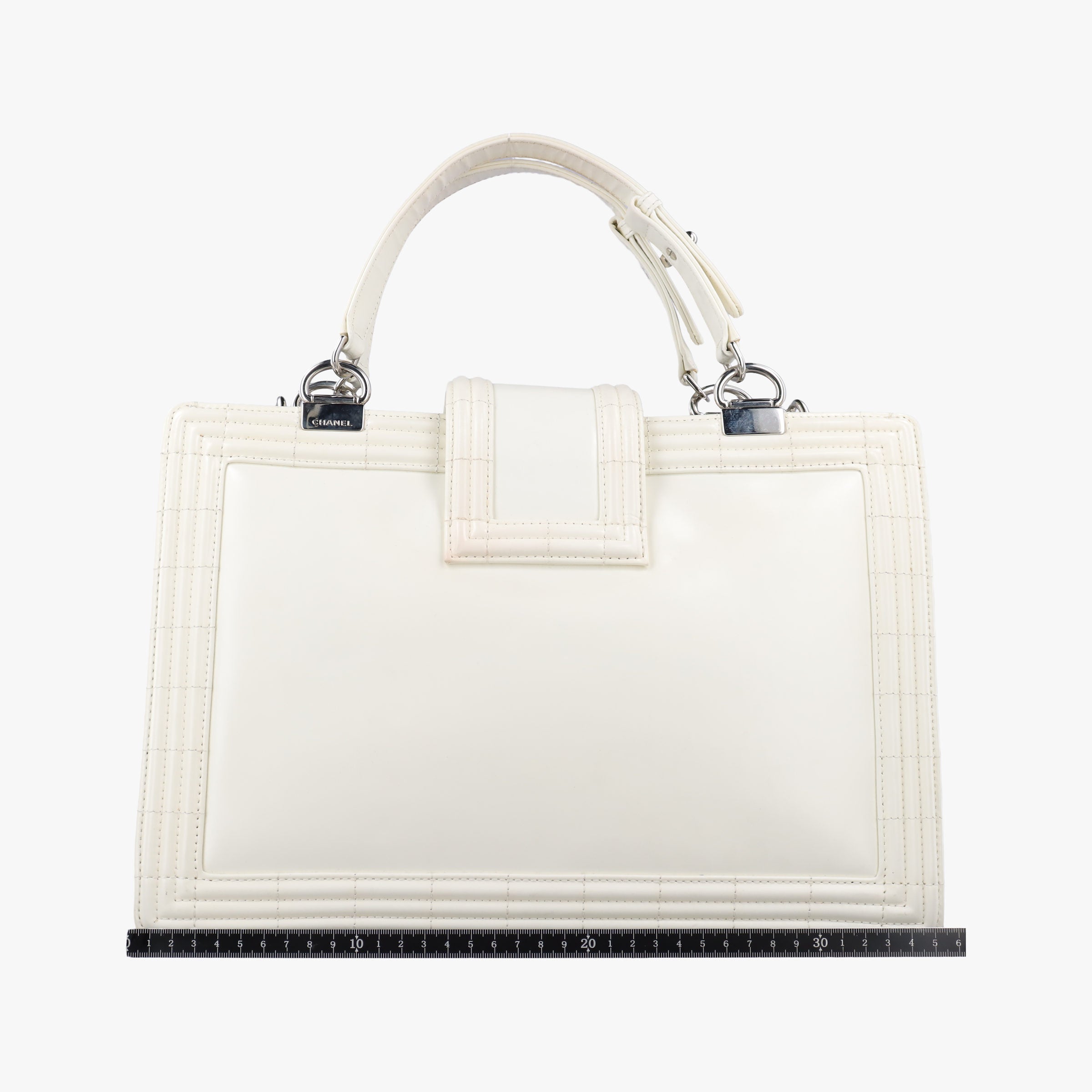 Boy Chanel White Leather A67019 16157345ボーイシャネル ホワイト レザー A67019 16157345