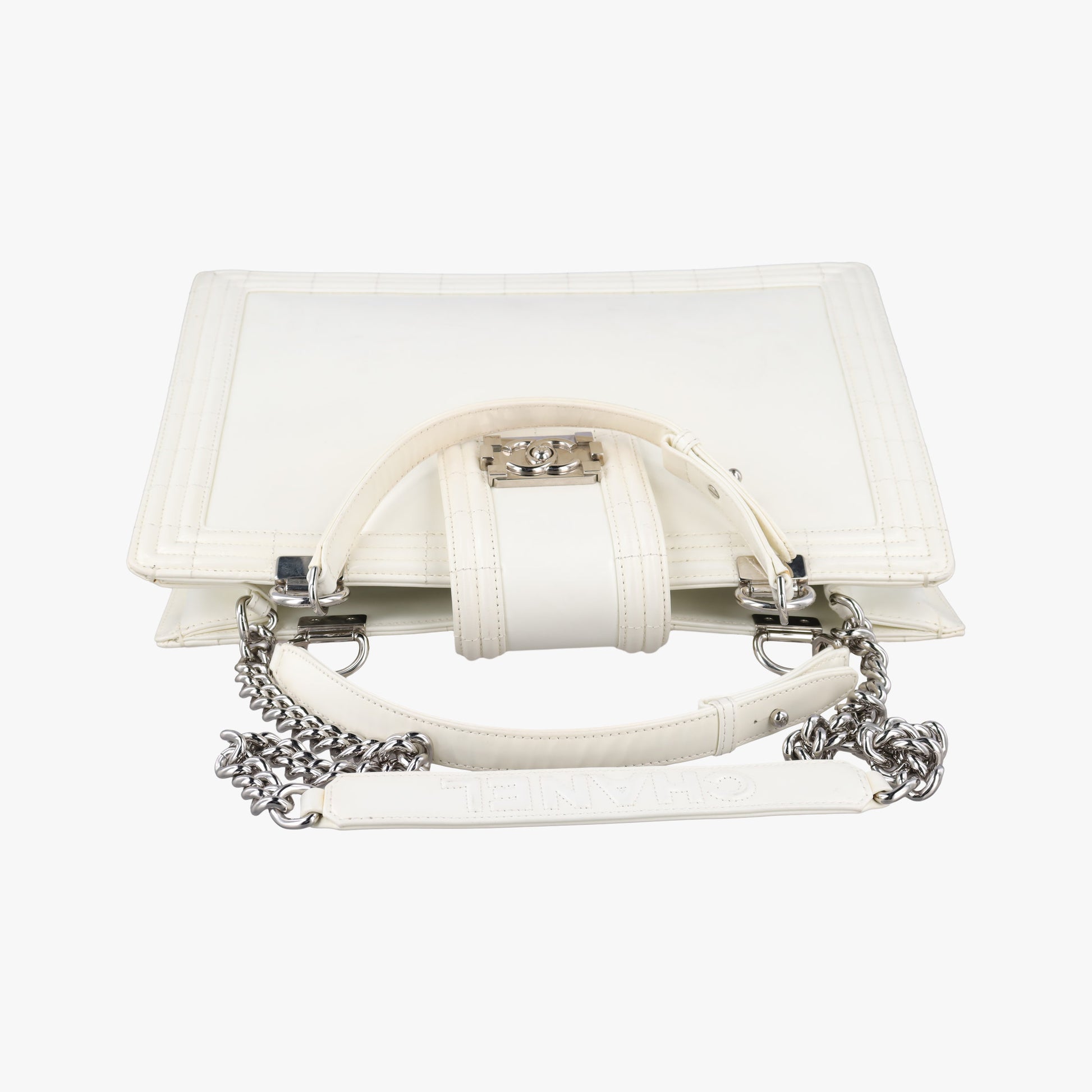 Boy Chanel White Leather A67019 16157345ボーイシャネル ホワイト レザー A67019 16157345