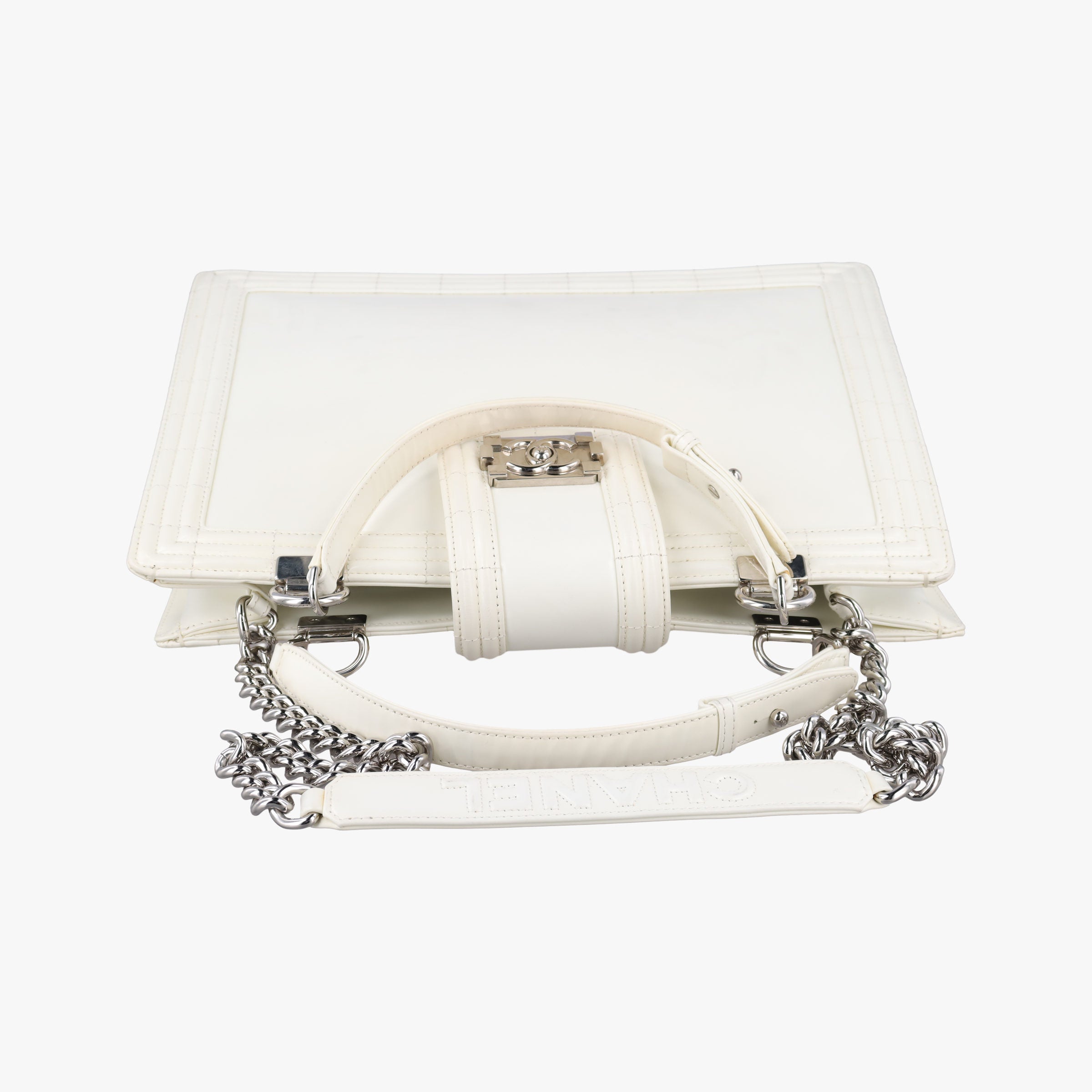 Boy Chanel White Leather A67019 16157345ボーイシャネル ホワイト レザー A67019 16157345
