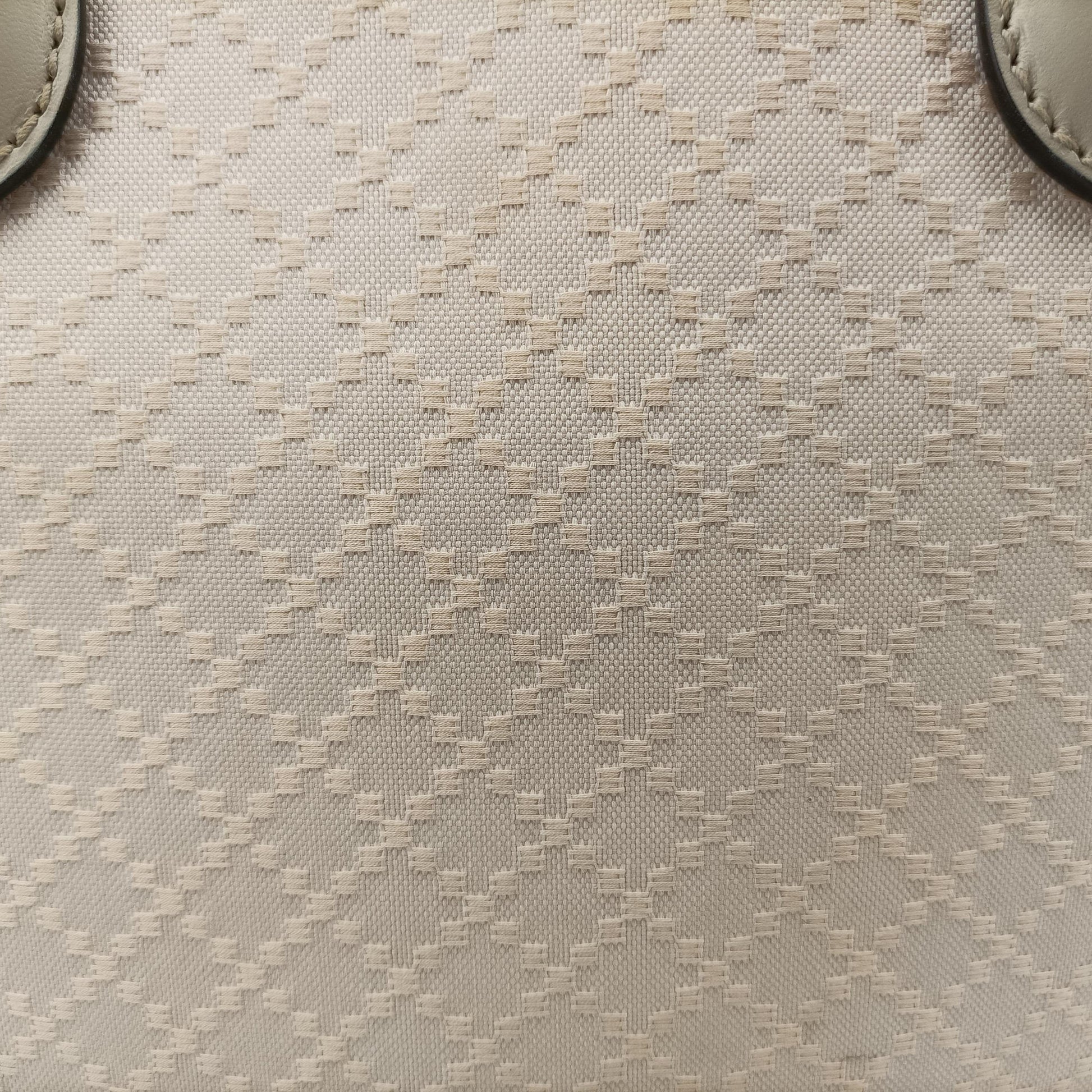 Bright Diamante White PVC coated canvas×Leather 285445 B011627009ブライトディアマンテ ホワイト PVCコーティングキャンバス×レザー 285445 B011627009