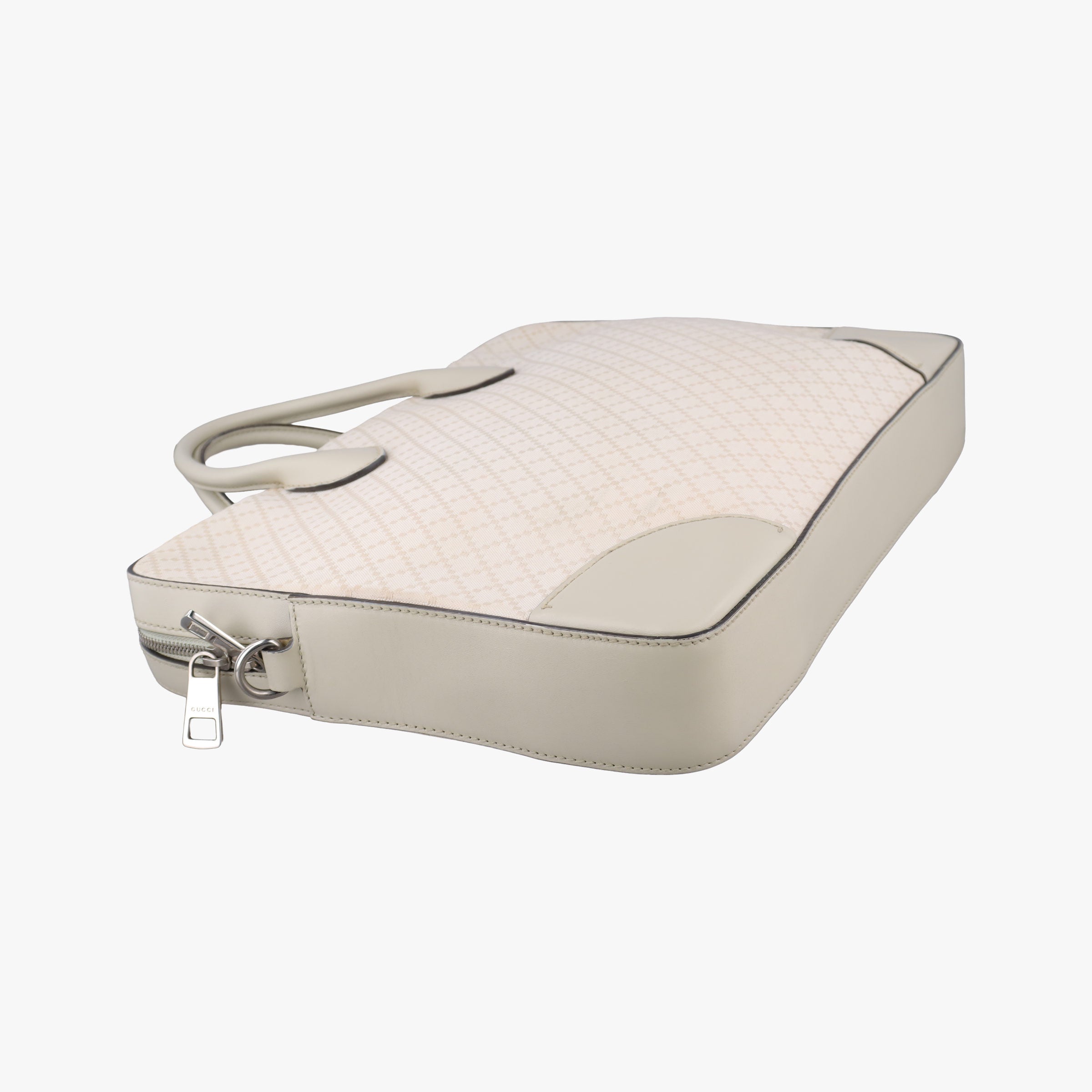 Bright Diamante White PVC coated canvas×Leather 285445 B011627009ブライトディアマンテ ホワイト PVCコーティングキャンバス×レザー 285445 B011627009