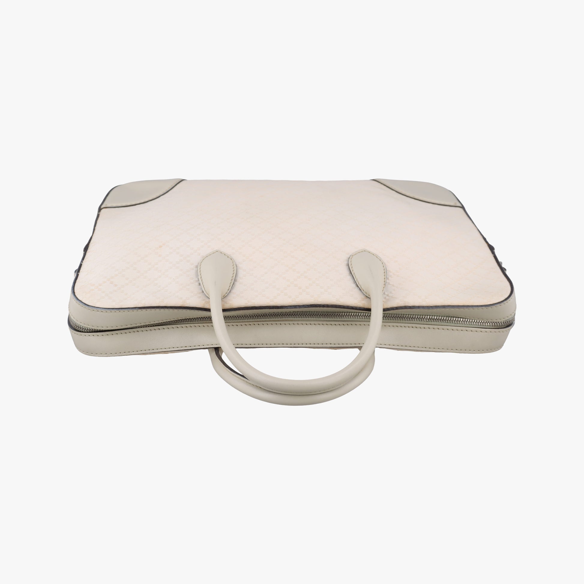 Bright Diamante White PVC coated canvas×Leather 285445 B011627009ブライトディアマンテ ホワイト PVCコーティングキャンバス×レザー 285445 B011627009