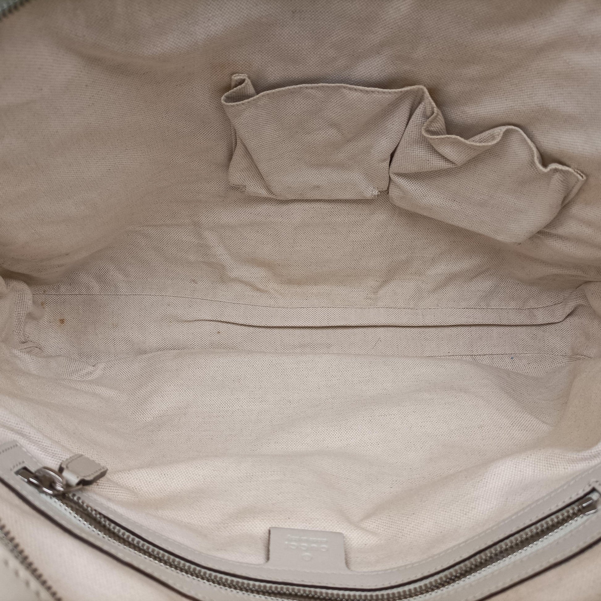 Bright Diamante White PVC coated canvas×Leather 285445 B011627009ブライトディアマンテ ホワイト PVCコーティングキャンバス×レザー 285445 B011627009