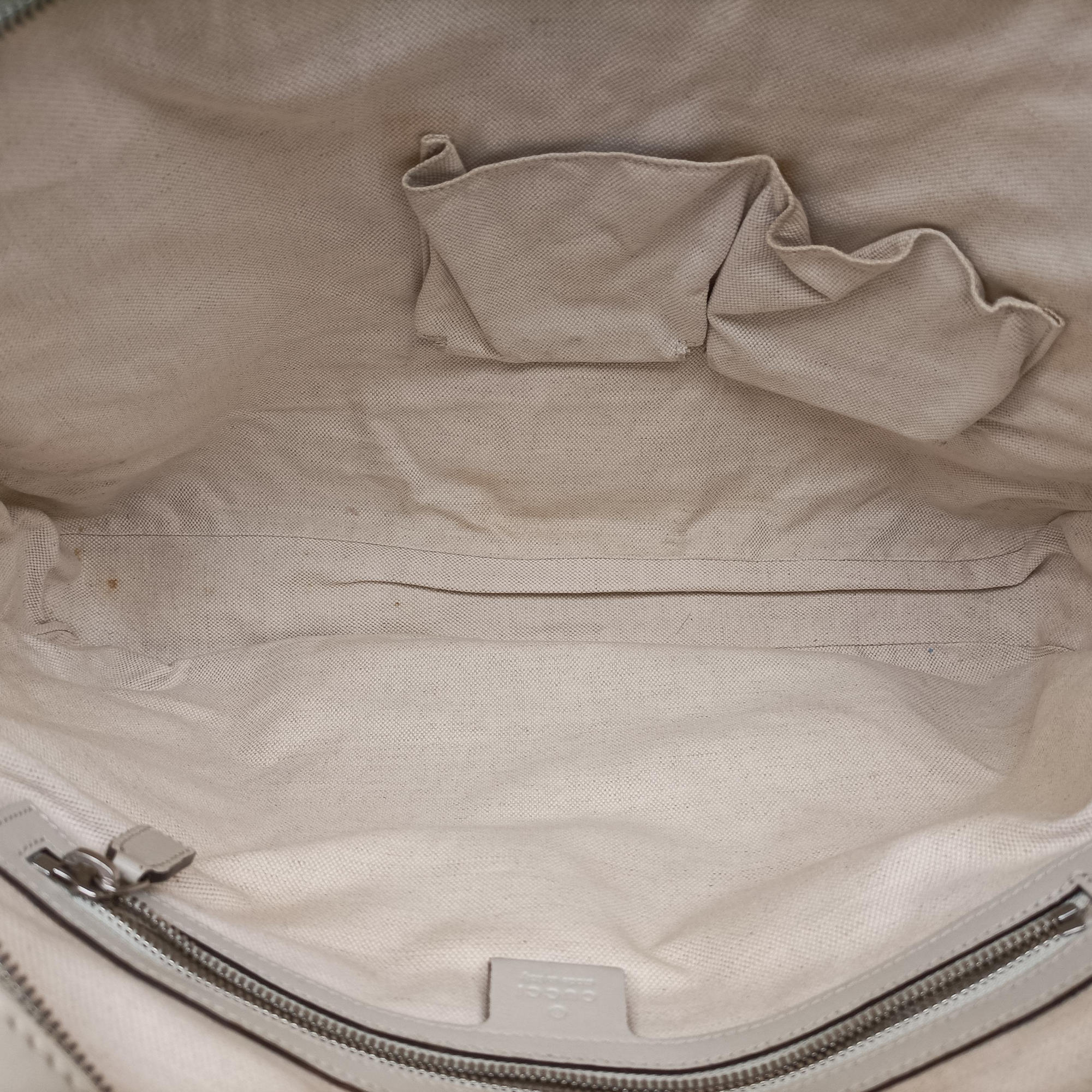 Bright Diamante White PVC coated canvas×Leather 285445 B011627009ブライトディアマンテ ホワイト PVCコーティングキャンバス×レザー 285445 B011627009