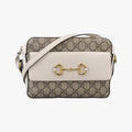 Horsebit 1955 beige×white PVC coated canvas×Leather 645454 G035414152ホースビット 1955 ベージュ×ホワイト PVCコーティングキャンバス×レザー 645454 G035414152