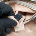 Horsebit 1955 beige×white PVC coated canvas×Leather 645454 G035414152ホースビット 1955 ベージュ×ホワイト PVCコーティングキャンバス×レザー 645454 G035414152
