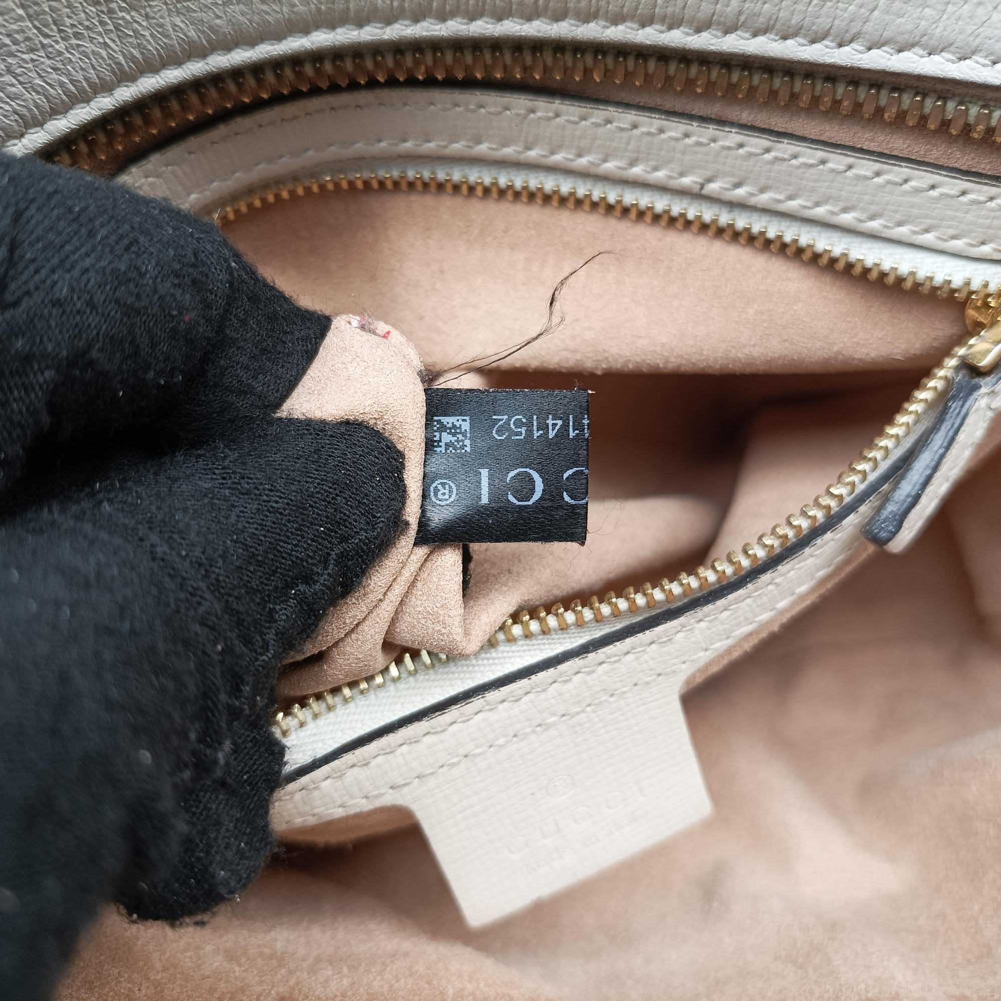 Horsebit 1955 beige×white PVC coated canvas×Leather 645454 G035414152ホースビット 1955 ベージュ×ホワイト PVCコーティングキャンバス×レザー 645454 G035414152