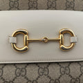 Horsebit 1955 beige×white PVC coated canvas×Leather 645454 G035414152ホースビット 1955 ベージュ×ホワイト PVCコーティングキャンバス×レザー 645454 G035414152