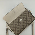 Horsebit 1955 beige×white PVC coated canvas×Leather 645454 G035414152ホースビット 1955 ベージュ×ホワイト PVCコーティングキャンバス×レザー 645454 G035414152