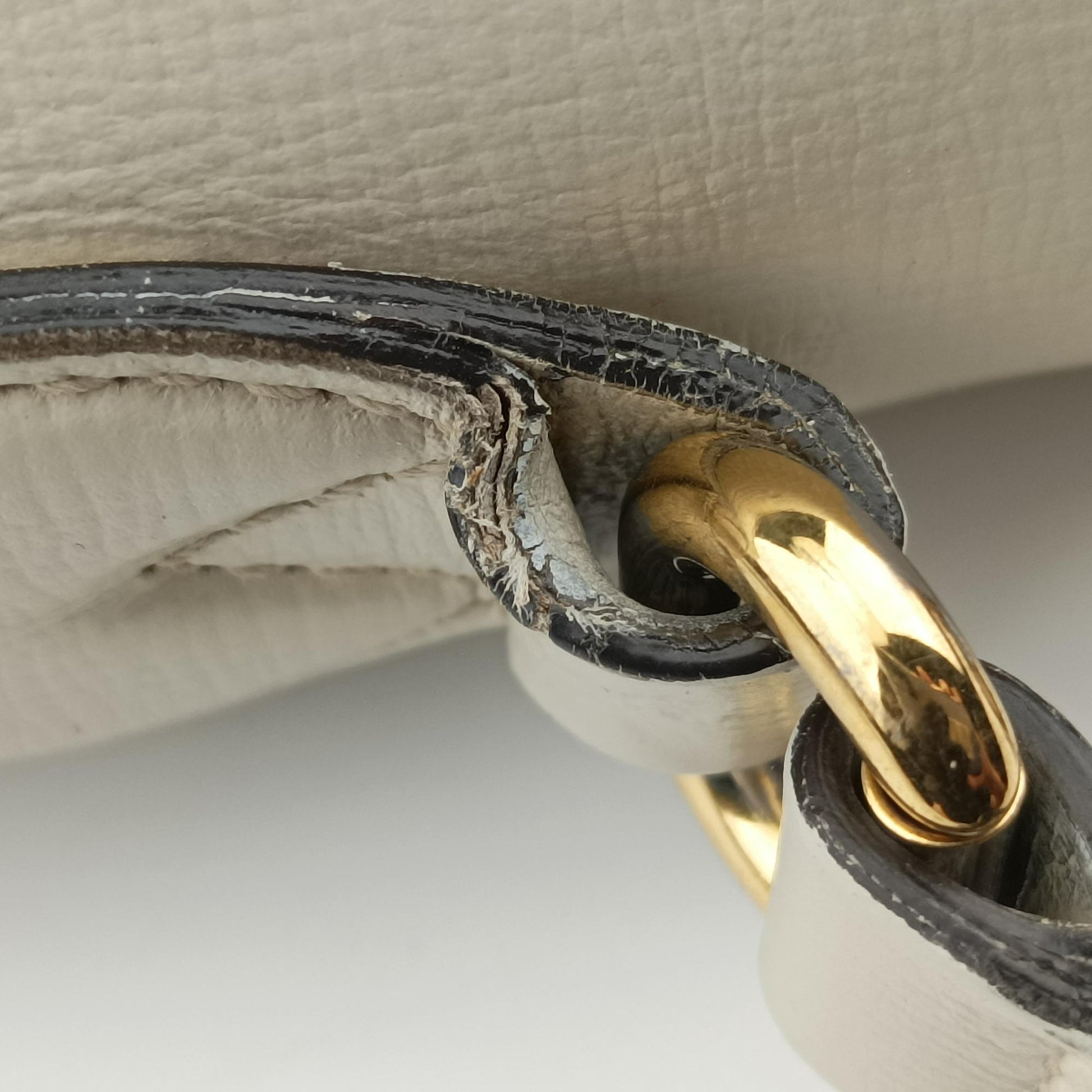 Horsebit 1955 beige×white PVC coated canvas×Leather 645454 G035414152ホースビット 1955 ベージュ×ホワイト PVCコーティングキャンバス×レザー 645454 G035414152