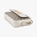 Horsebit 1955 beige×white PVC coated canvas×Leather 645454 G035414152ホースビット 1955 ベージュ×ホワイト PVCコーティングキャンバス×レザー 645454 G035414152