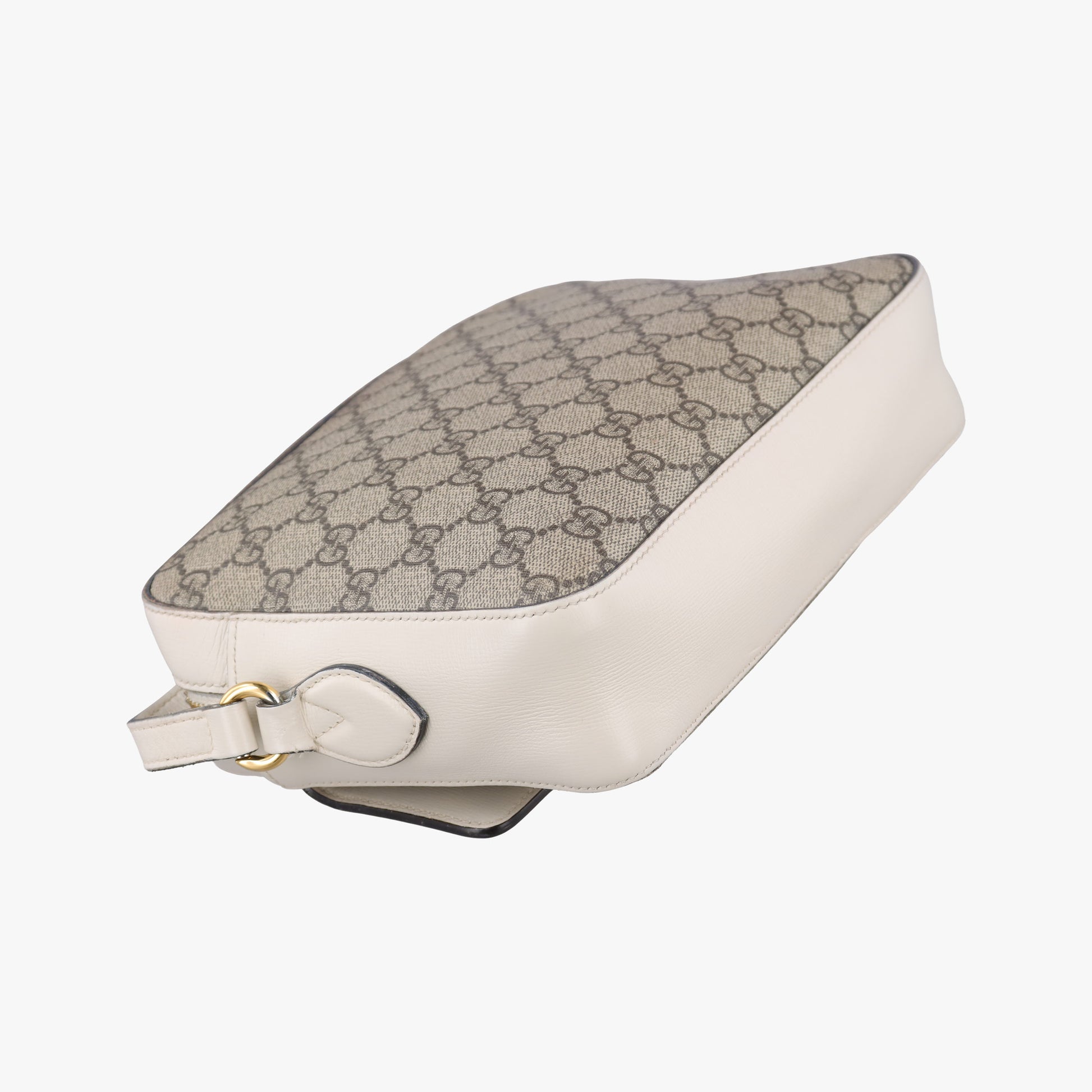 Horsebit 1955 beige×white PVC coated canvas×Leather 645454 G035414152ホースビット 1955 ベージュ×ホワイト PVCコーティングキャンバス×レザー 645454 G035414152