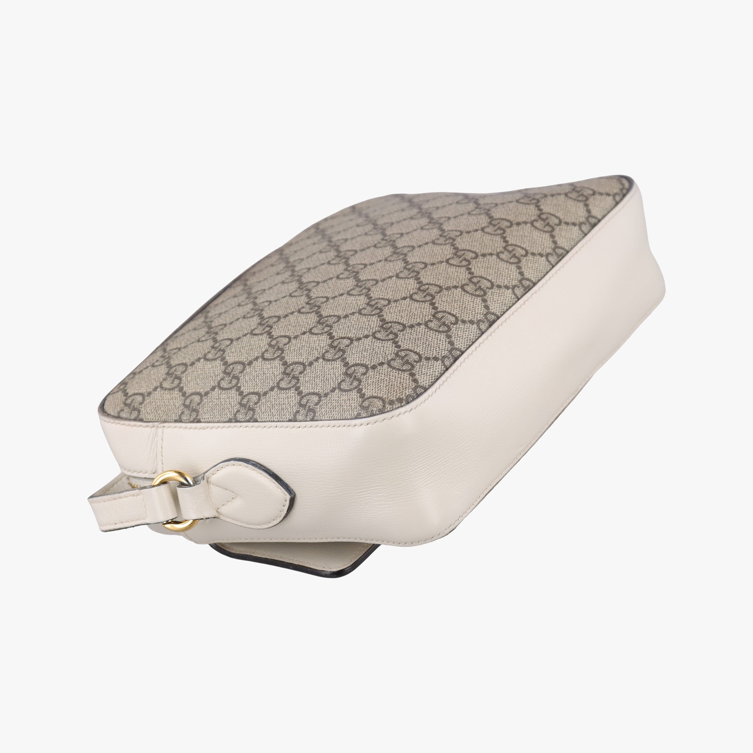 Horsebit 1955 beige×white PVC coated canvas×Leather 645454 G035414152ホースビット 1955 ベージュ×ホワイト PVCコーティングキャンバス×レザー 645454 G035414152