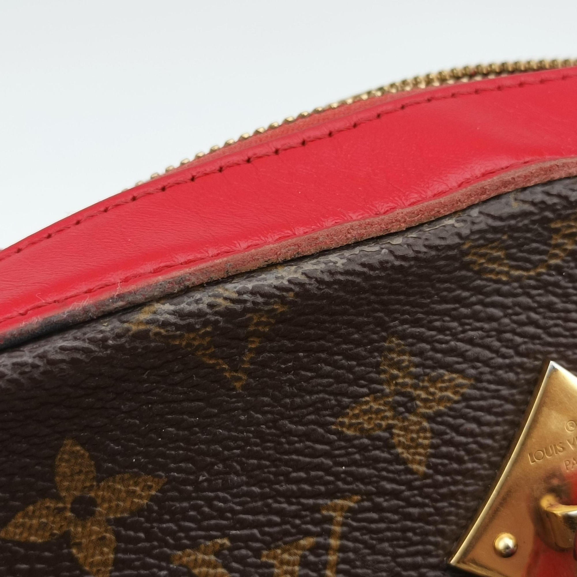 SAINTONGE brown×COQUELICOT Monogram Canvas×calf leather M43556 CA3178サントンジュ モノグラム/ブラウン×コクリコ モノグラムキャンバス×カーフレザー M43556 CA3178