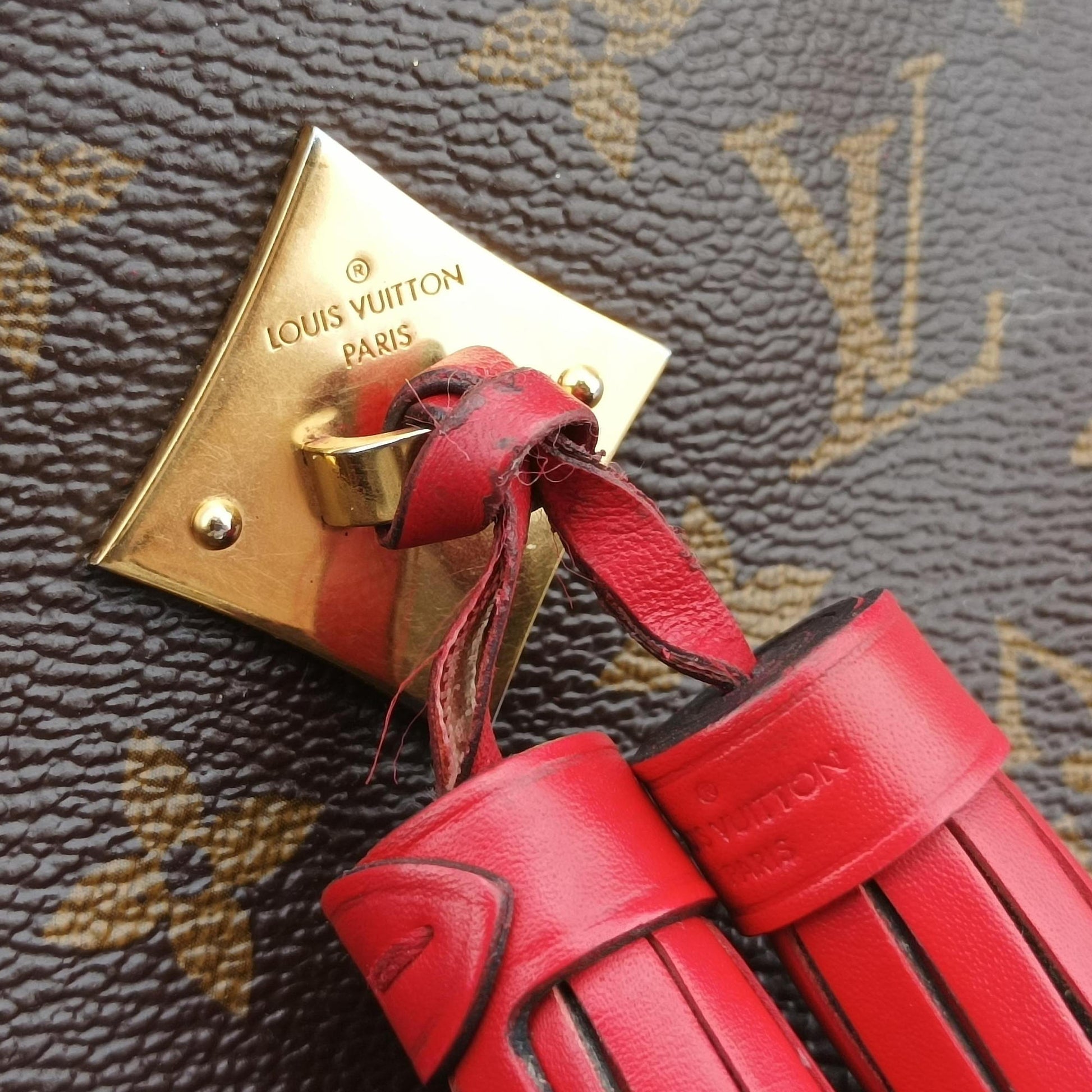SAINTONGE brown×COQUELICOT Monogram Canvas×calf leather M43556 CA3178サントンジュ モノグラム/ブラウン×コクリコ モノグラムキャンバス×カーフレザー M43556 CA3178