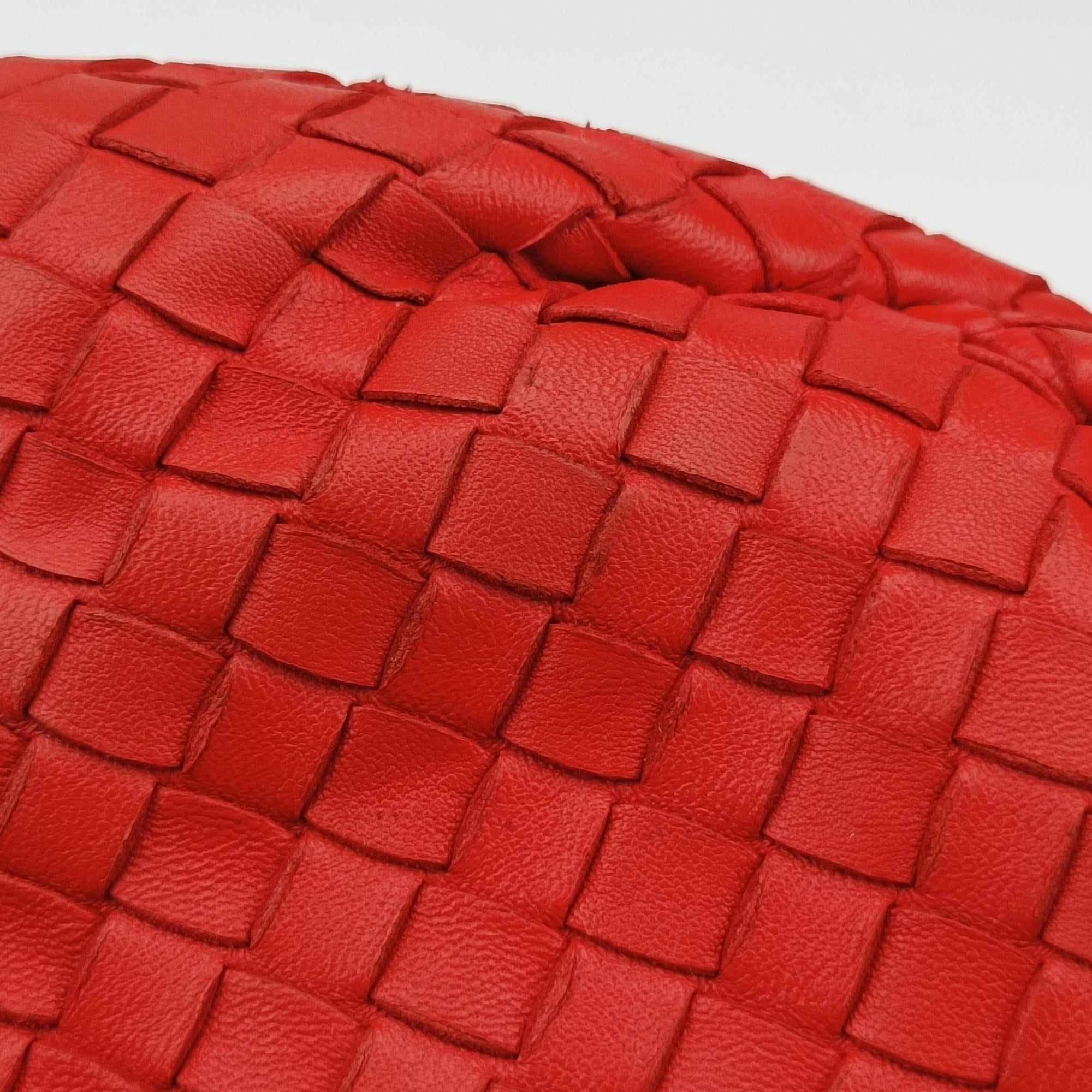 Intrecciato Red lambskin B00180493Uイントレチャート レッド ラムスキン B00180493U