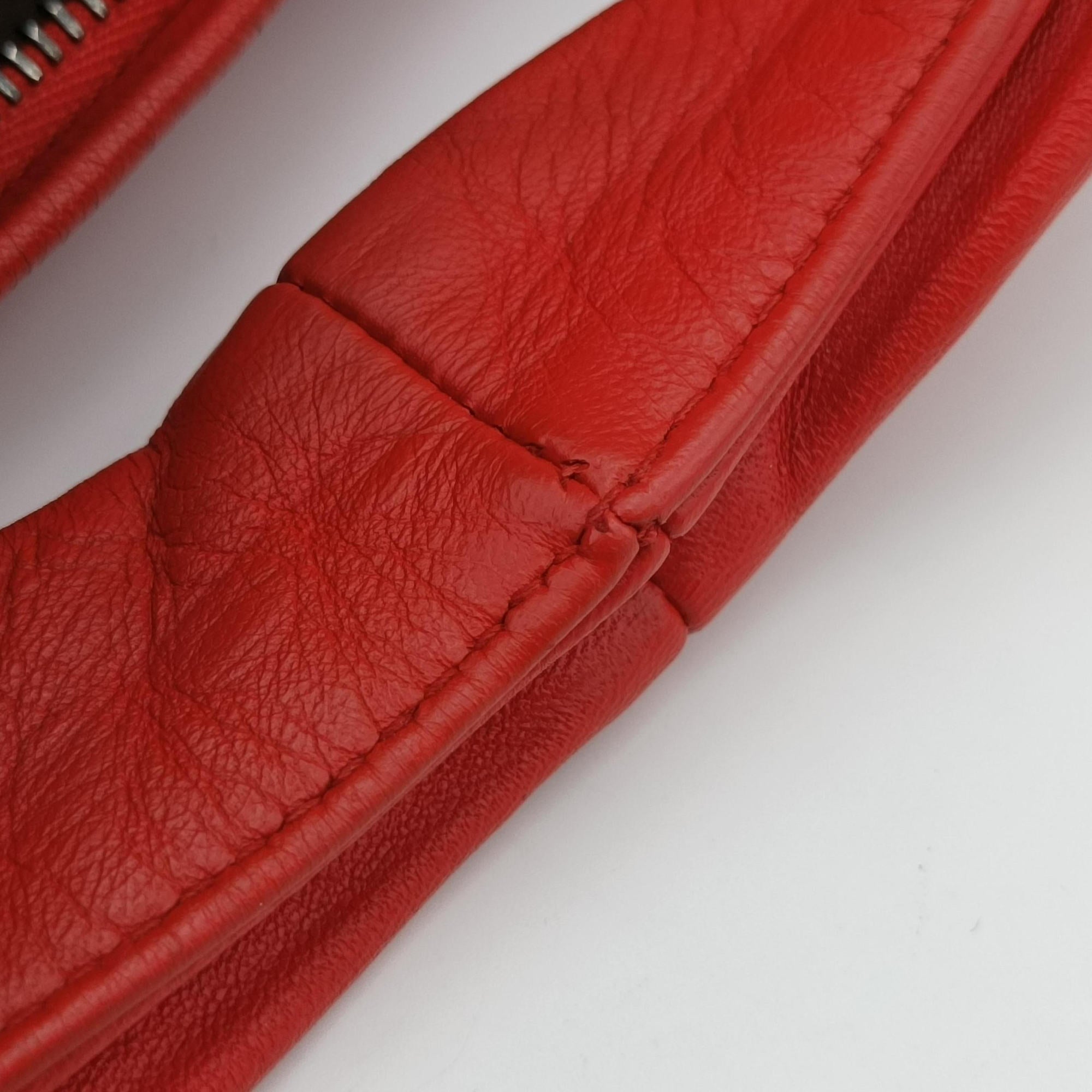 Intrecciato Red lambskin B00180493Uイントレチャート レッド ラムスキン B00180493U