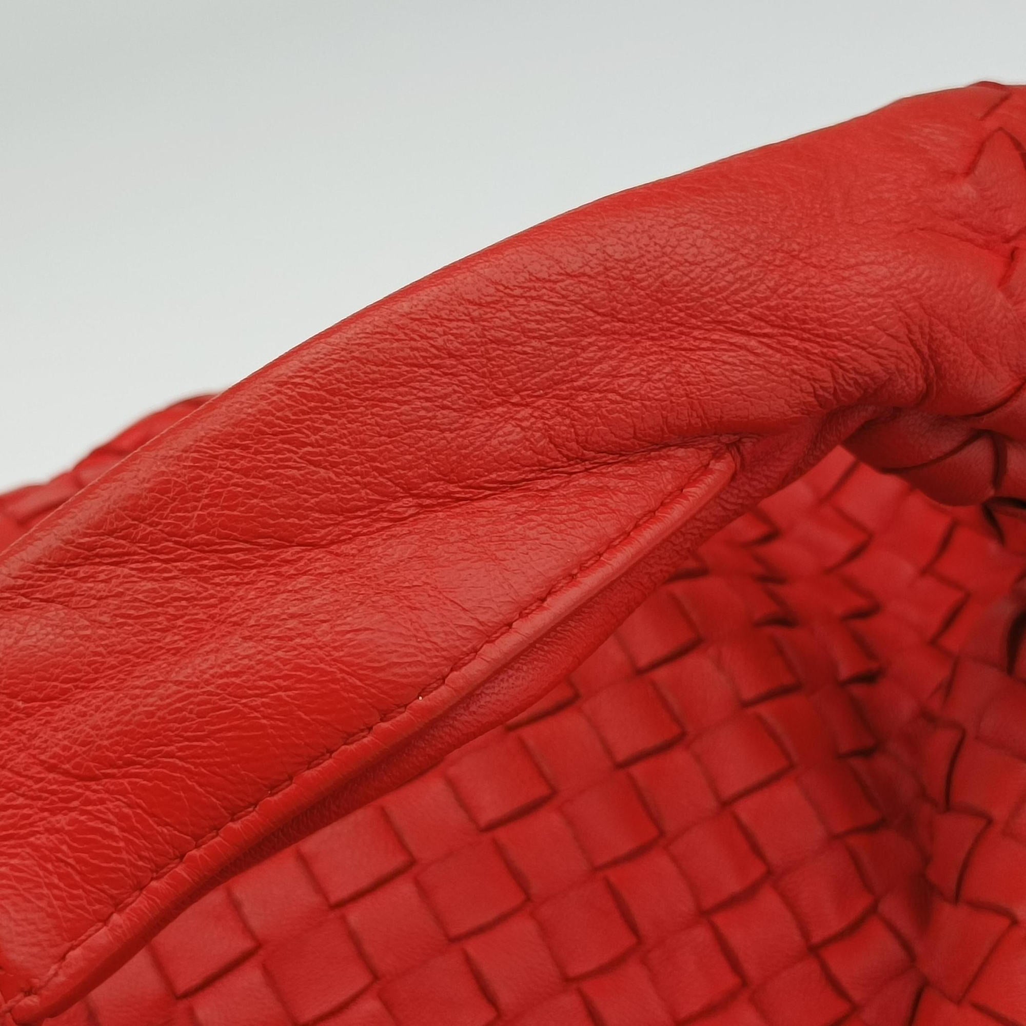 Intrecciato Red lambskin B00180493Uイントレチャート レッド ラムスキン B00180493U