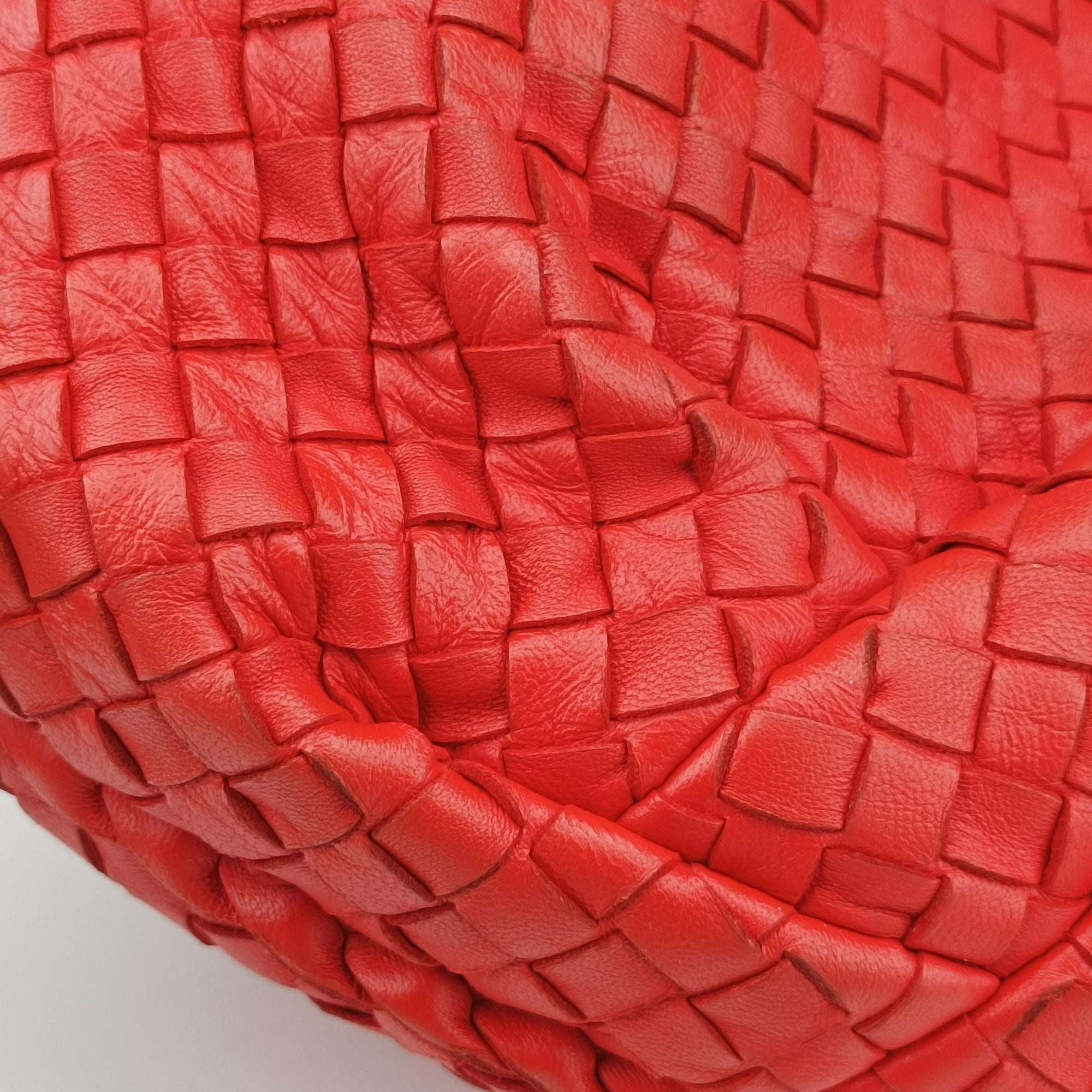 Intrecciato Red lambskin B00180493Uイントレチャート レッド ラムスキン B00180493U