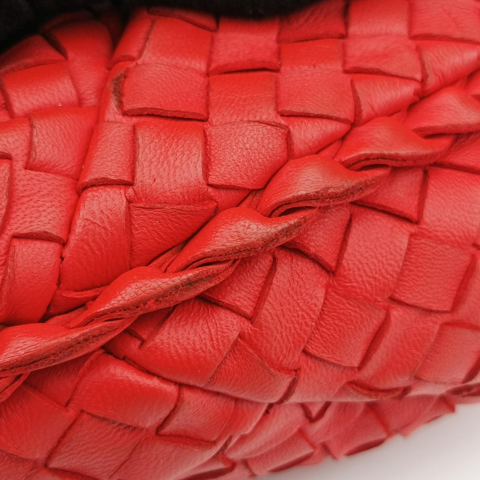 Intrecciato Red lambskin B00180493Uイントレチャート レッド ラムスキン B00180493U
