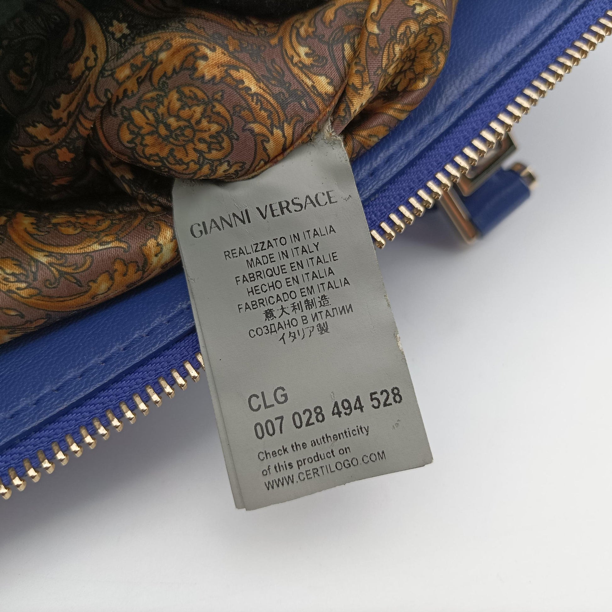 Vanitas Medusa Blue leather 007 028 494 528ヴァニタス メデューサ ブルー レザー 007 028 494 528