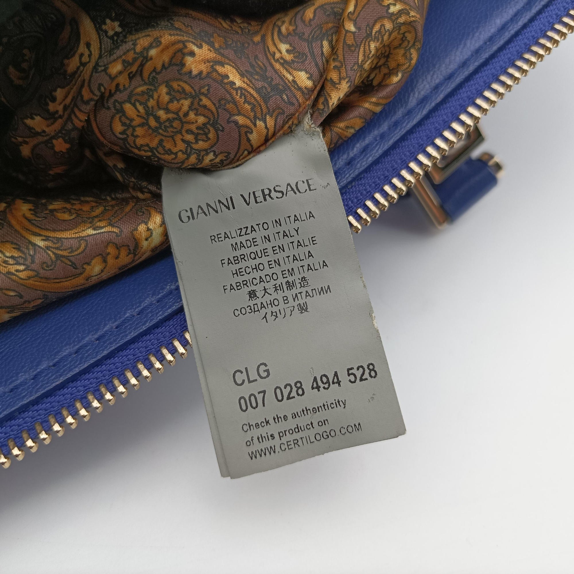 Vanitas Medusa Blue leather 007 028 494 528ヴァニタス メデューサ ブルー レザー 007 028 494 528