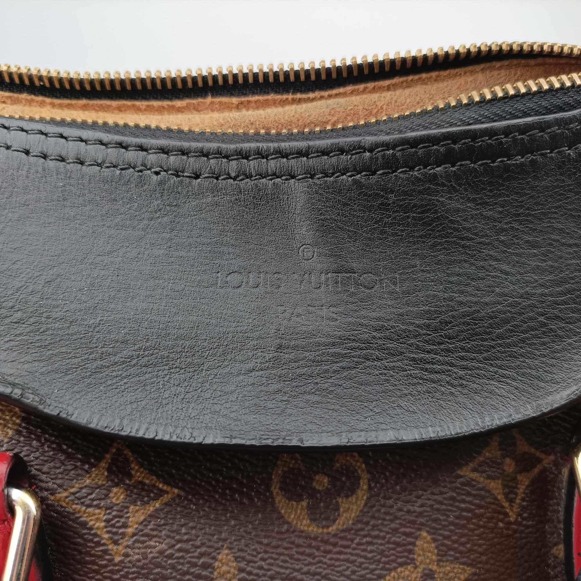 TUILERIES tote Brown×Noir×Red Monogram Canvas ácalf leather M41454 FL3177テュイルリートート モノグラム/ブラウン×ノワール×レッド モノグラムキャンバス×カーフレザー M41454 FL3177