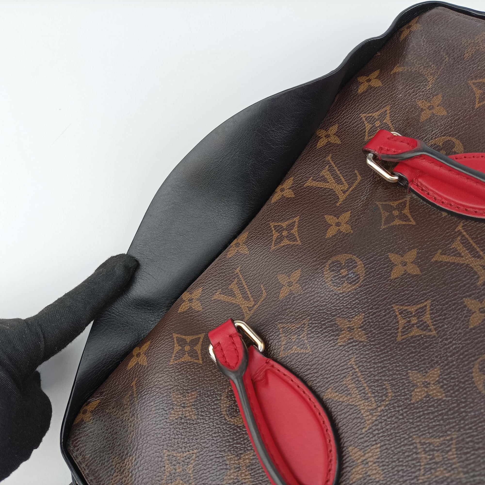 TUILERIES tote Brown×Noir×Red Monogram Canvas ácalf leather M41454 FL3177テュイルリートート モノグラム/ブラウン×ノワール×レッド モノグラムキャンバス×カーフレザー M41454 FL3177