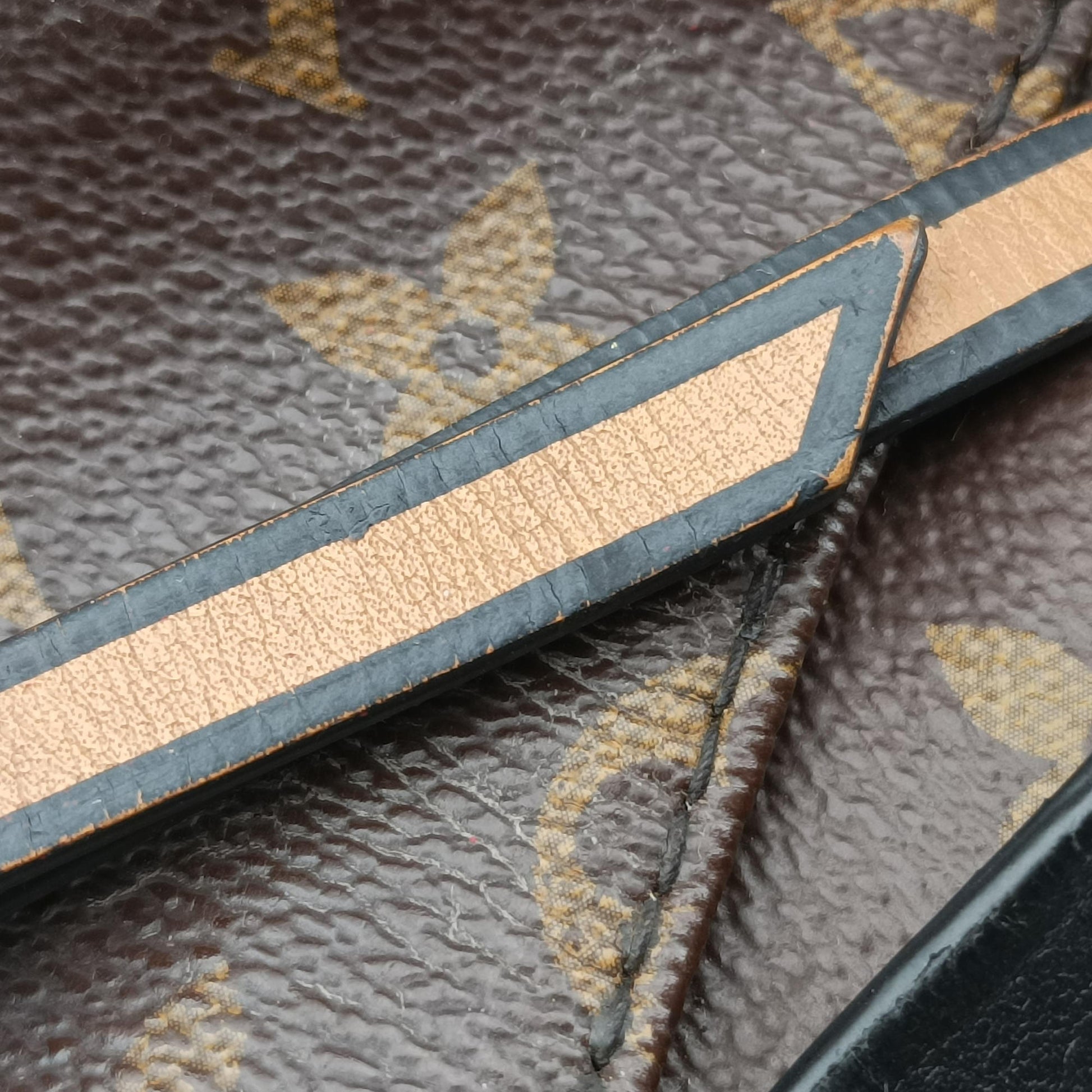 TUILERIES tote Brown×Noir×Red Monogram Canvas ácalf leather M41454 FL3177テュイルリートート モノグラム/ブラウン×ノワール×レッド モノグラムキャンバス×カーフレザー M41454 FL3177