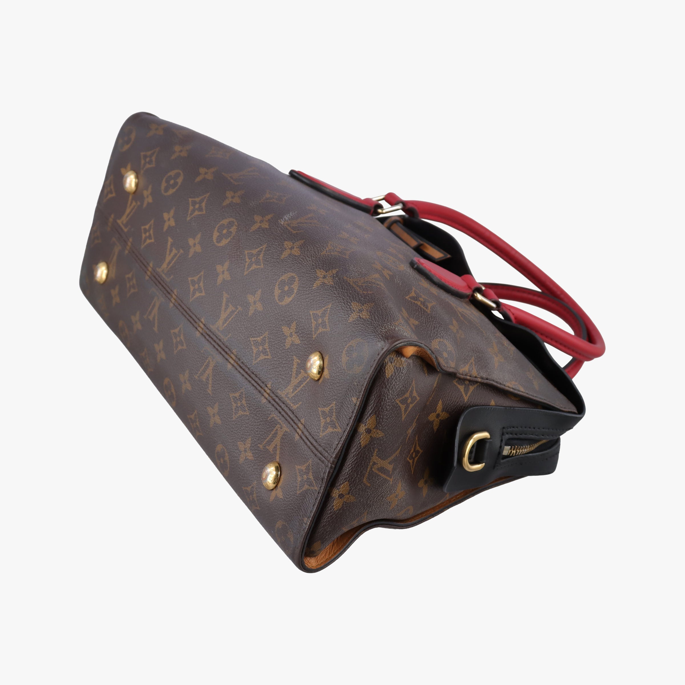 TUILERIES tote Brown×Noir×Red Monogram Canvas ácalf leather M41454 FL3177テュイルリートート モノグラム/ブラウン×ノワール×レッド モノグラムキャンバス×カーフレザー M41454 FL3177