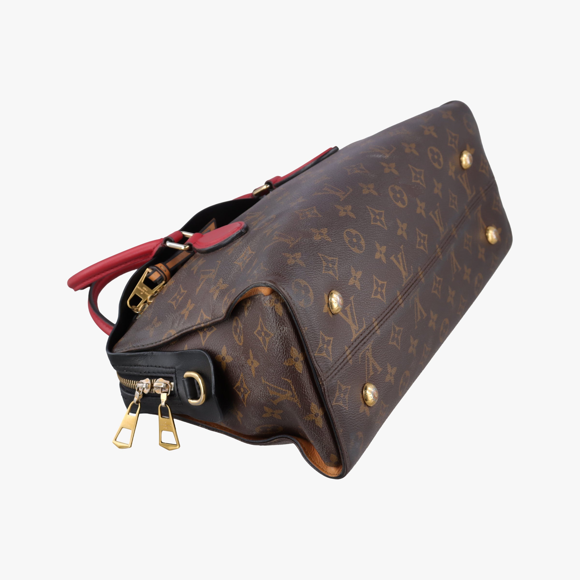 TUILERIES tote Brown×Noir×Red Monogram Canvas ácalf leather M41454 FL3177テュイルリートート モノグラム/ブラウン×ノワール×レッド モノグラムキャンバス×カーフレザー M41454 FL3177