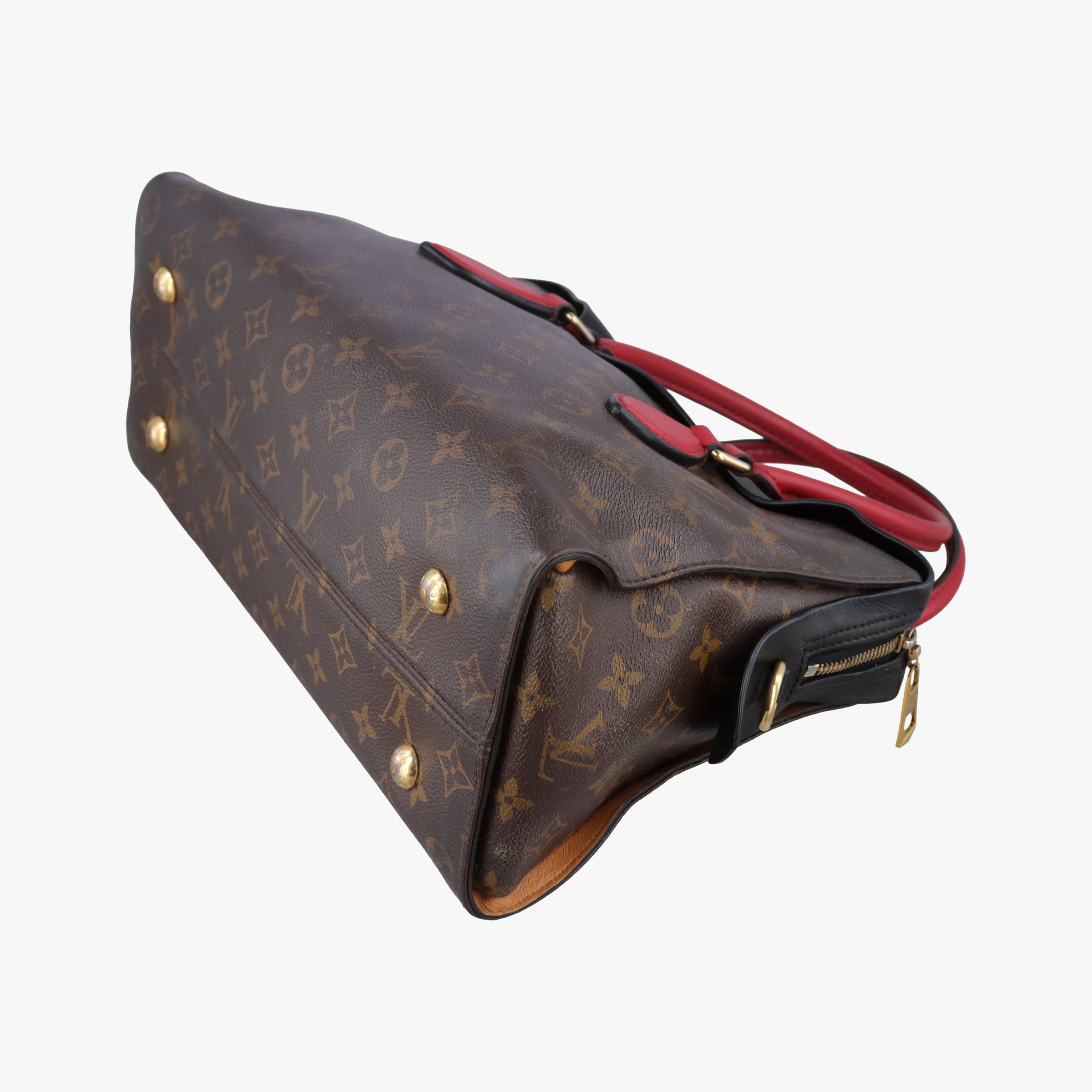 TUILERIES tote Brown×Noir×Red Monogram Canvas ácalf leather M41454 FL3177テュイルリートート モノグラム/ブラウン×ノワール×レッド モノグラムキャンバス×カーフレザー M41454 FL3177
