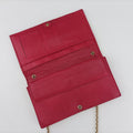 Logo Embossed Rose Leather 8M0219 2401.8M0219-YMY-089ロゴ エンボス ローズ レッド レザー 8M0219 2401.8M0219-YMY-089