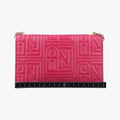 Logo Embossed Rose Leather 8M0219 2401.8M0219-YMY-089ロゴ エンボス ローズ レッド レザー 8M0219 2401.8M0219-YMY-089