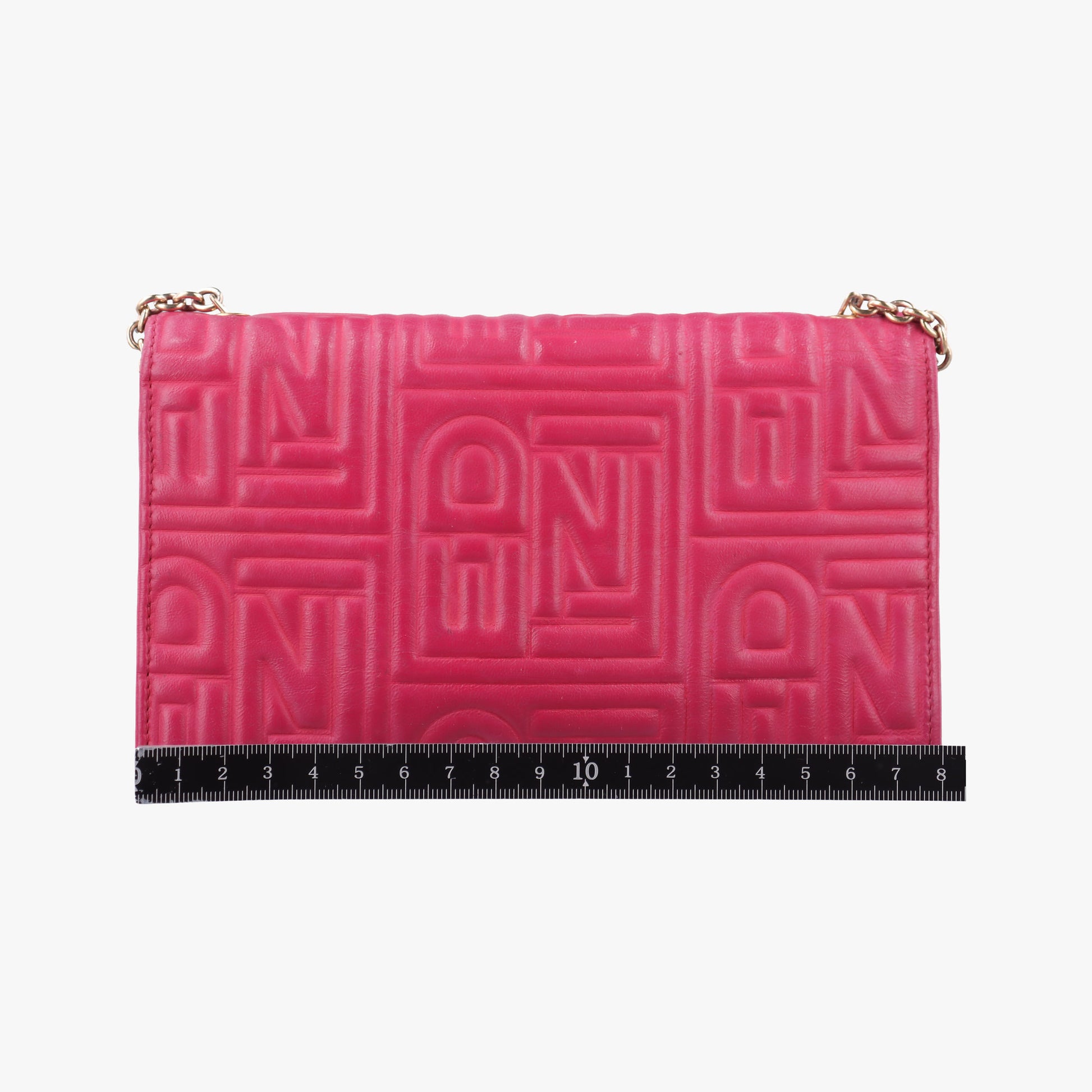 Logo Embossed Rose Leather 8M0219 2401.8M0219-YMY-089ロゴ エンボス ローズ レッド レザー 8M0219 2401.8M0219-YMY-089